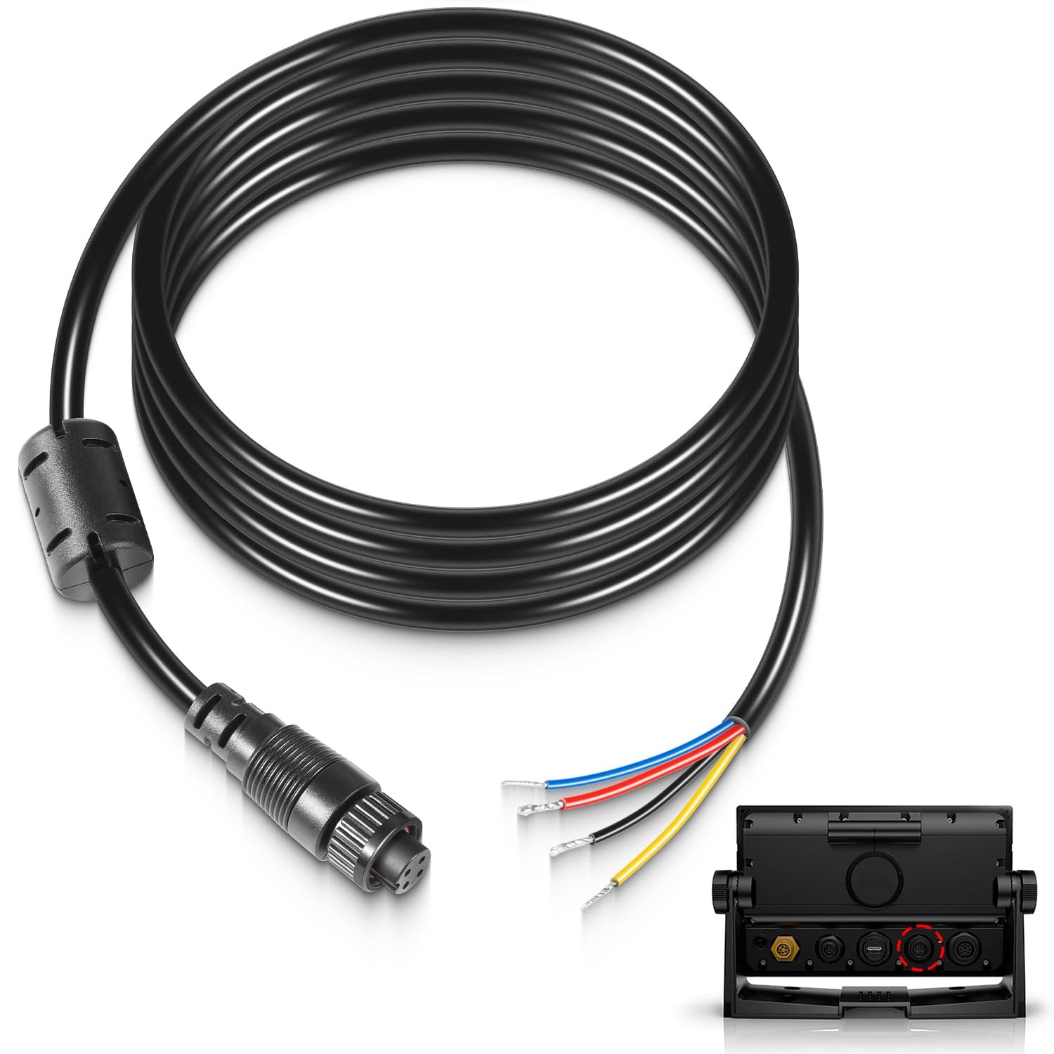 Premium 4Pin Power Cable Replacement for Simrad Navico Fish Finder Device