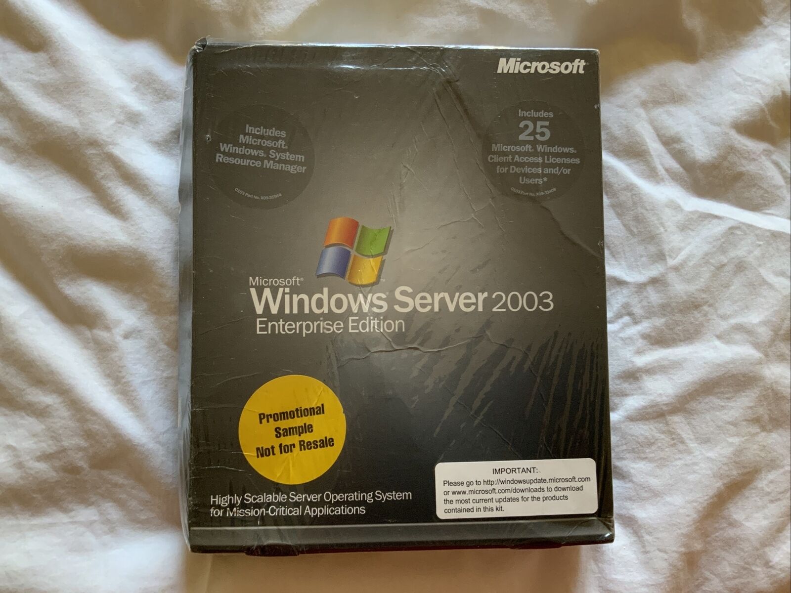 Vintage Microsoft Windows Server 2003 Enterprise Edition NEW Sealed