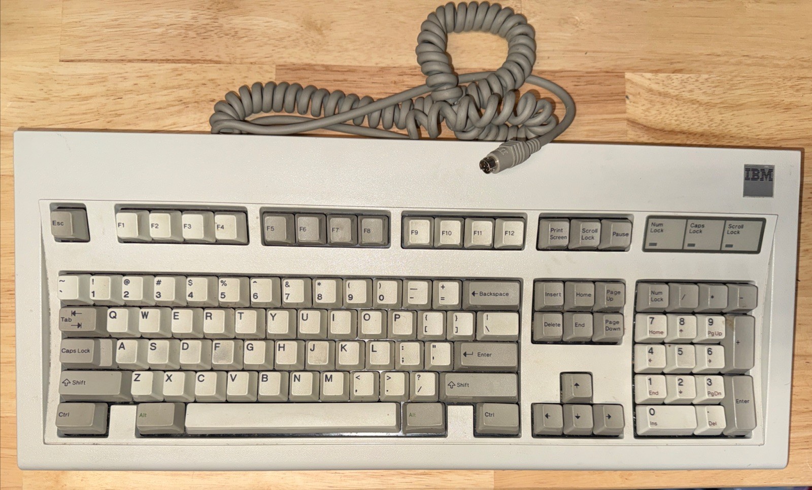 1986 IBM Model M 1390131 (silver label) 12 AUG 86 Vintage Keyboard w/ Cord