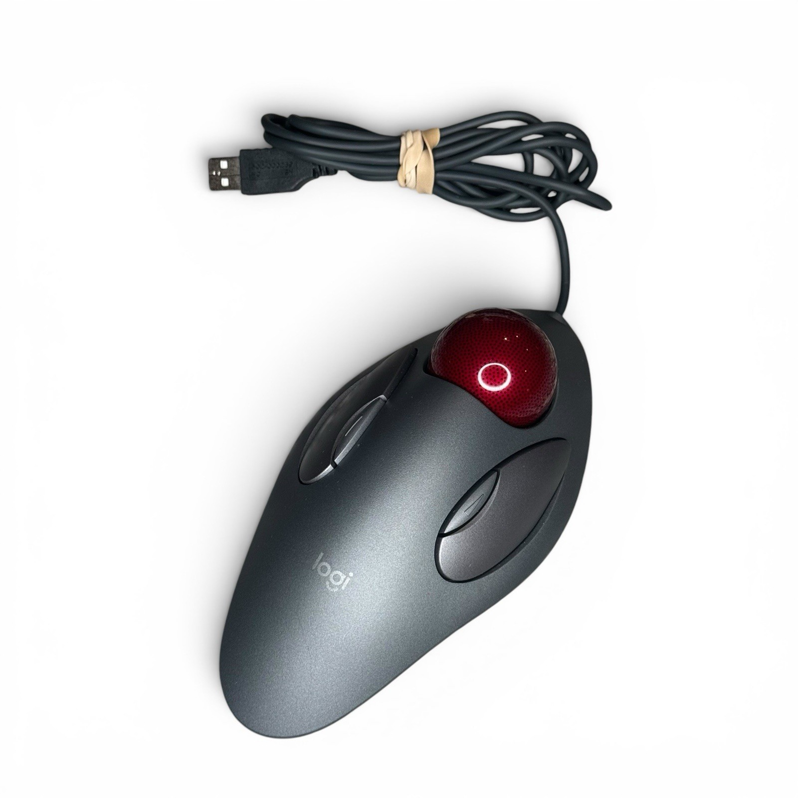 Logitech Trackman Marble Trackball Wired USB Mouse T-BC21, P/N 810-000767 Tested