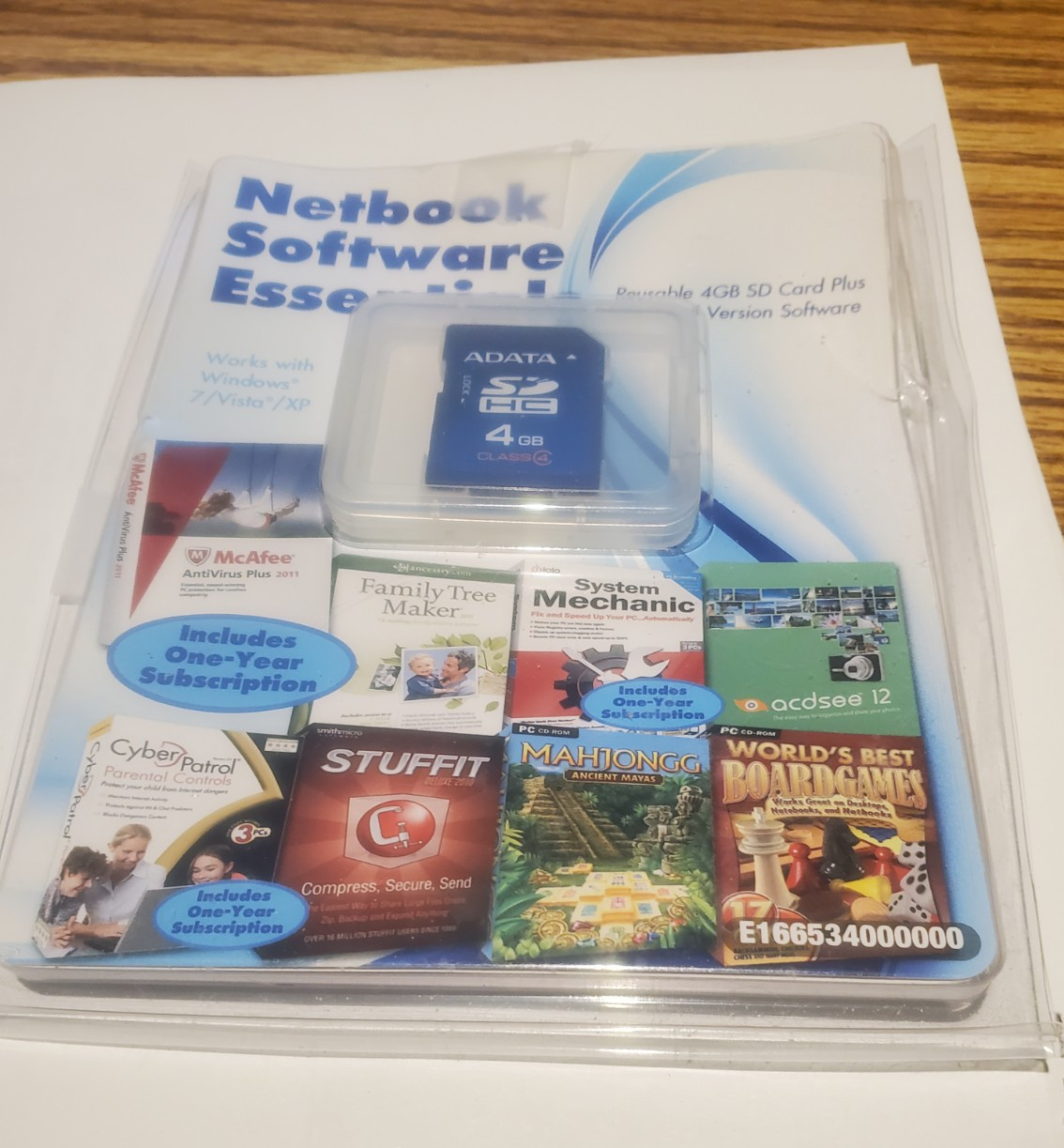 Netbook Software Essentials   Multiple Software Titles On 4GB Data Card
