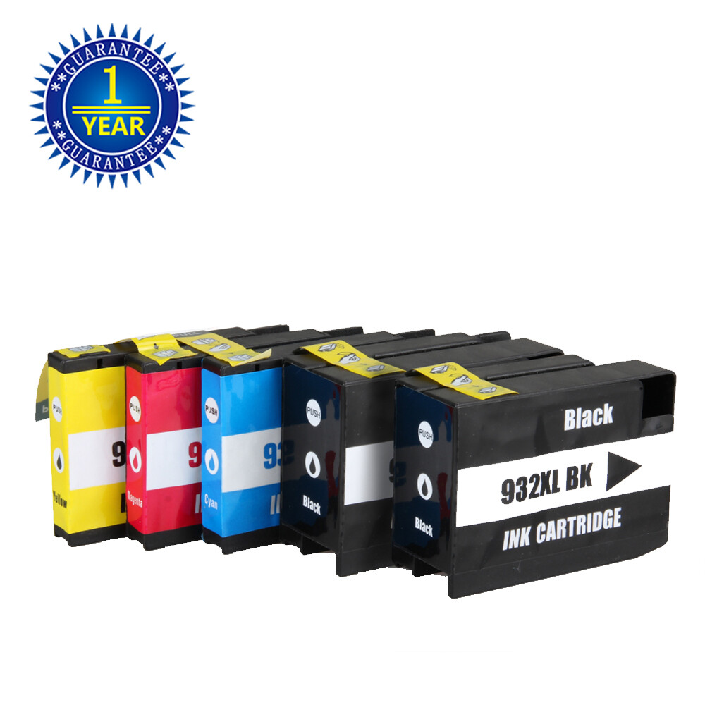 5 PK 932XL 933 XL Ink Cartridge Combo for HP OfficeJet 7612 6700 7110 6600
