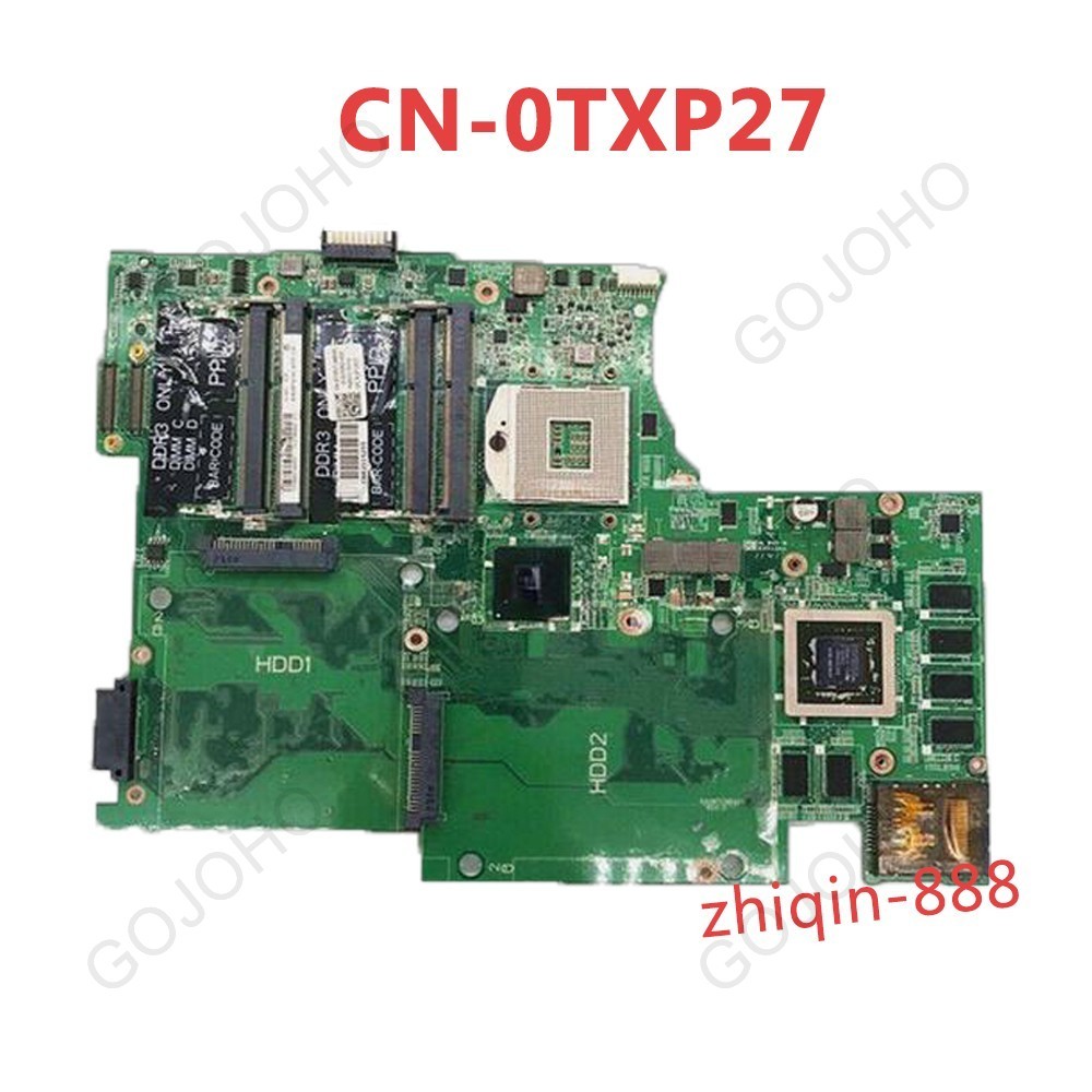 Motherboard 0TXP27 CN-0TXP27 For DELL XPS 17 L702X NVIDIA GT555M Intel Test Good