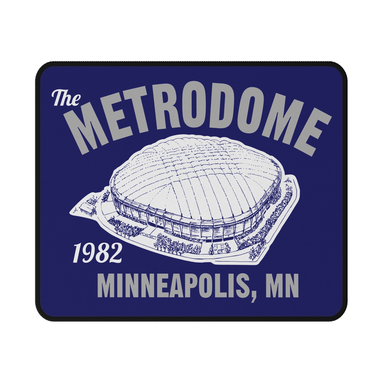 The Metrodome 1982 Rubber Base MLB Computer Mouse Pad - Minnesota Twins Baseball
