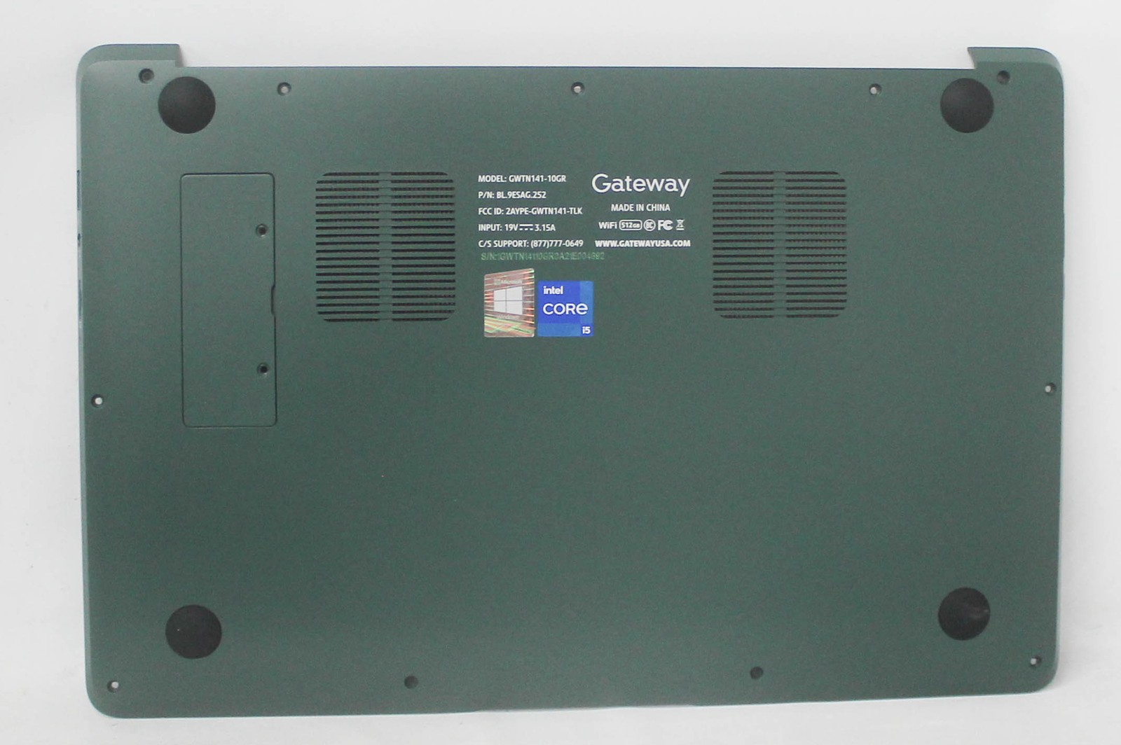 GWTN141-10GR-BASE Gateway Bottom Base Cover Green Gwtn141-10Gr "GRADE A"