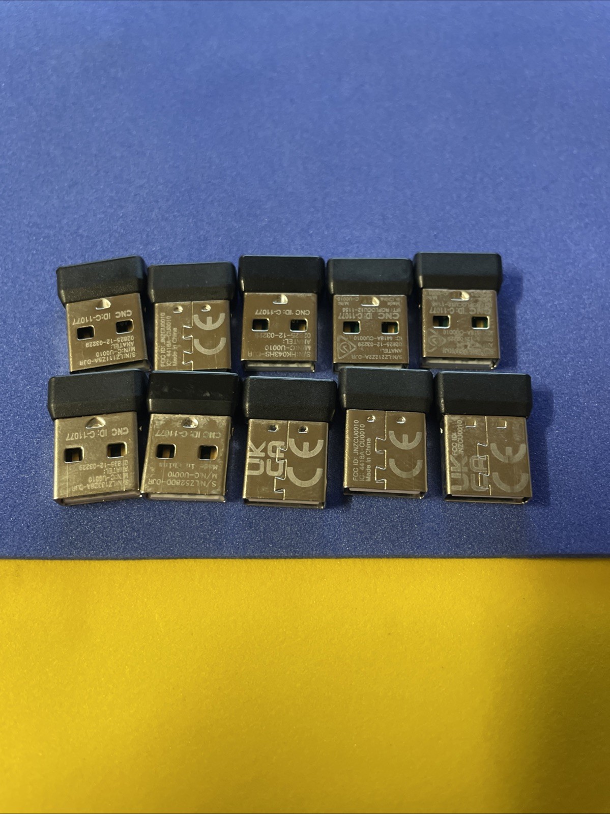 LOT 10X OEM Logitech C-U0010 Non-Unifying Nano USB Adapter / Receivers.