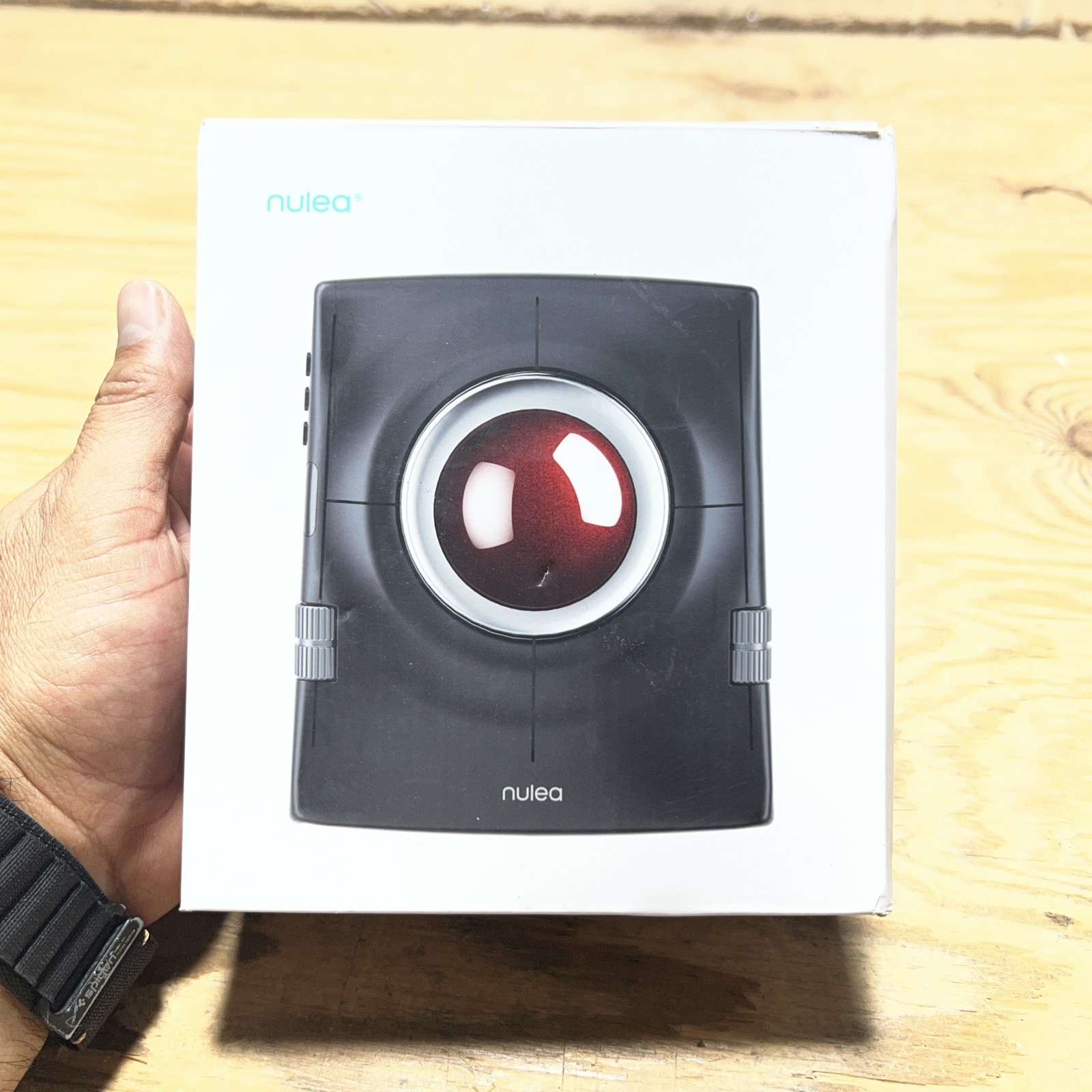 Nulea M512 Wireless Trackball Mouse Ergonomic 55mm Ambidextrous 1600 DPI BT Red