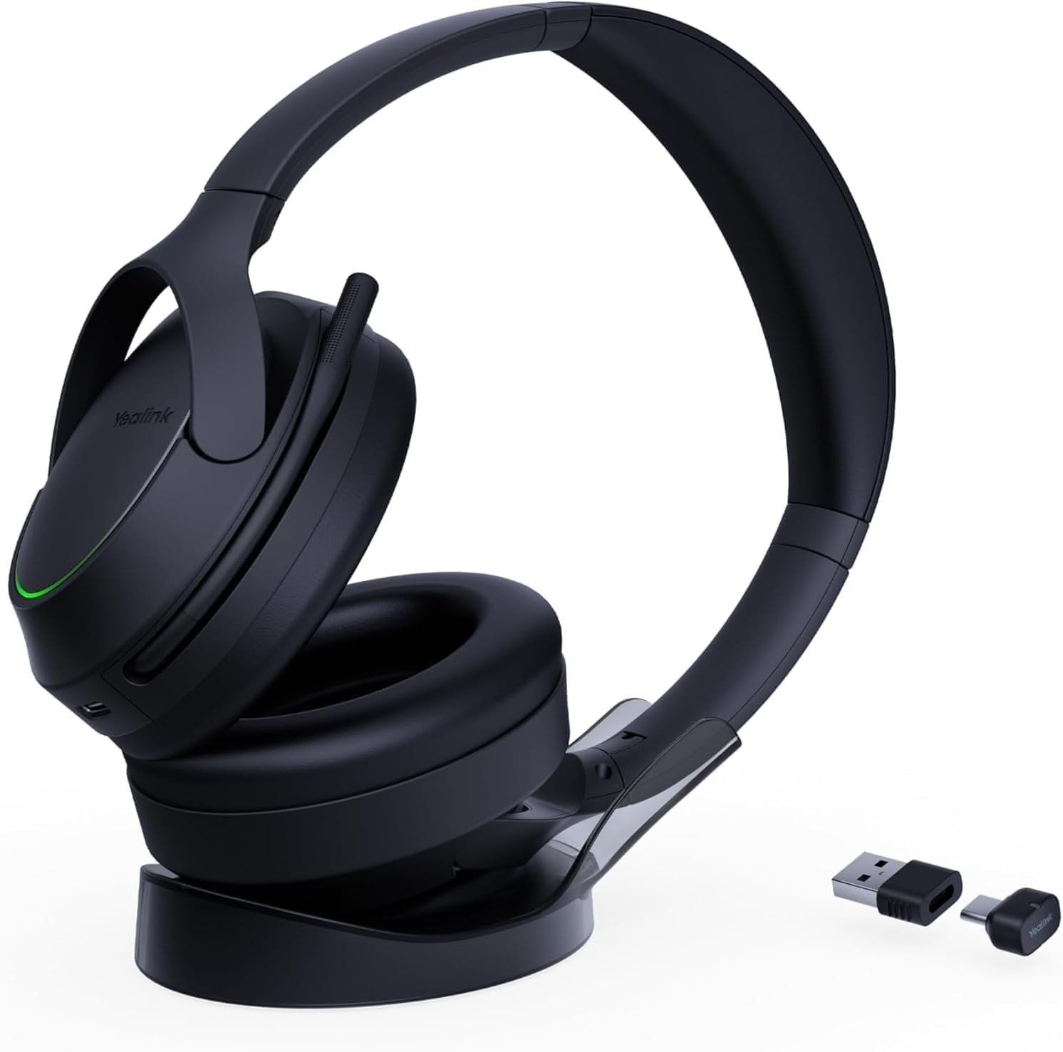 Yealink 1208731 BH78 Bluetooth Headset with Charging Stand - USB-C/A