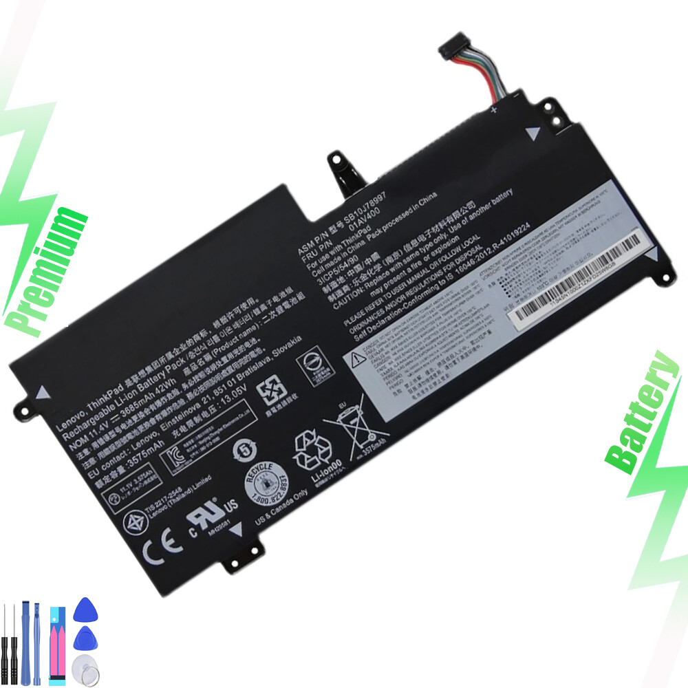 New 01AV400 01AV401 01AV436 Battery for Lenovo ThinkPad S2 13 Chromebook