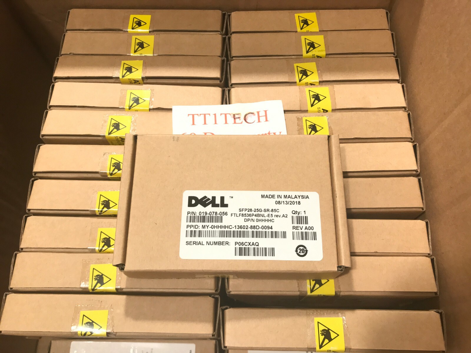BrandNEW Dell SFP28-25G-SR-85C HHHHC FTLF8536P4BNL-E5 25GE Ethernet 019-078-056 
