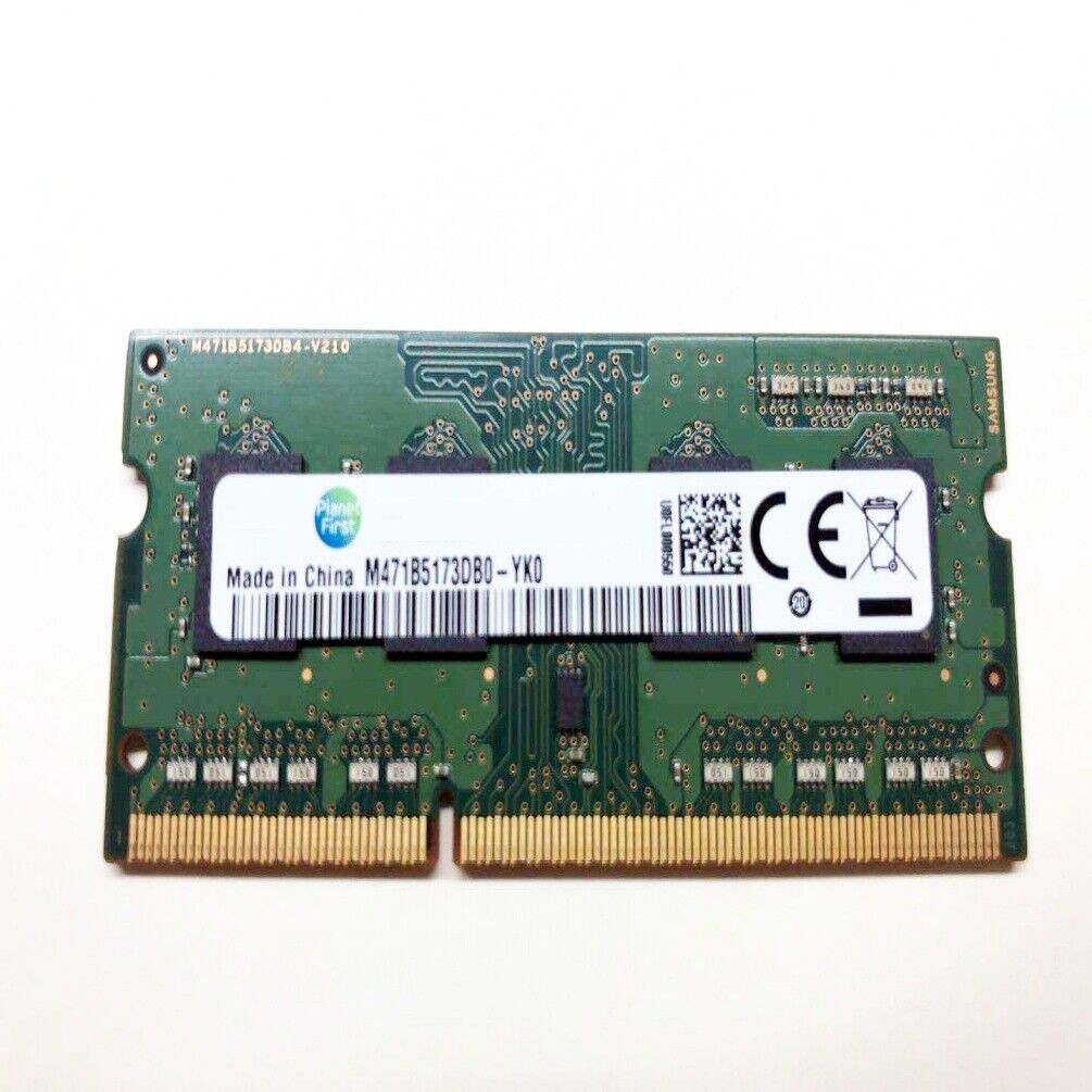 SAMSUNG M471B5173DB0-YK0 (2) 4GB RAM Memory Modules 1Rx8 PC3L-12800S SODIMM