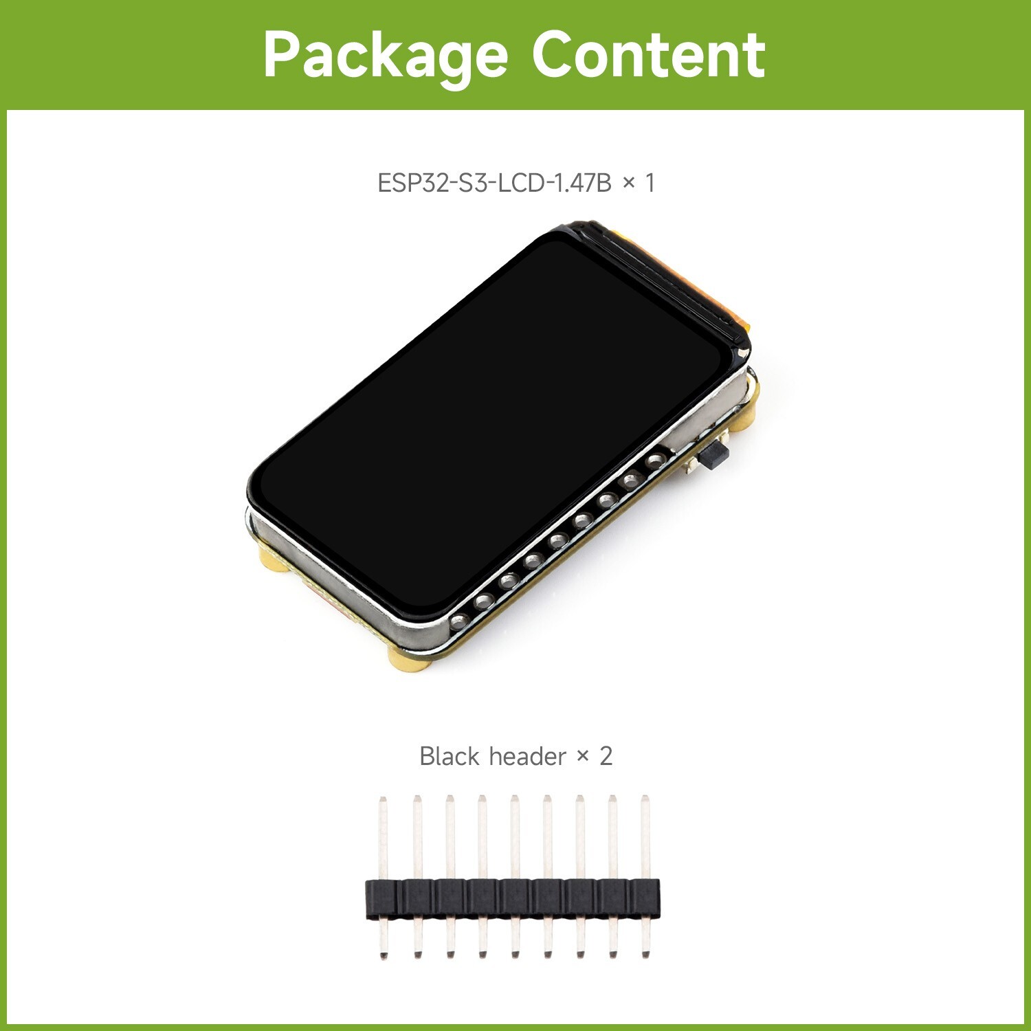 Waveshare ESP32-S3 1.47inch LCD display Development Board Type B 172×320 262K