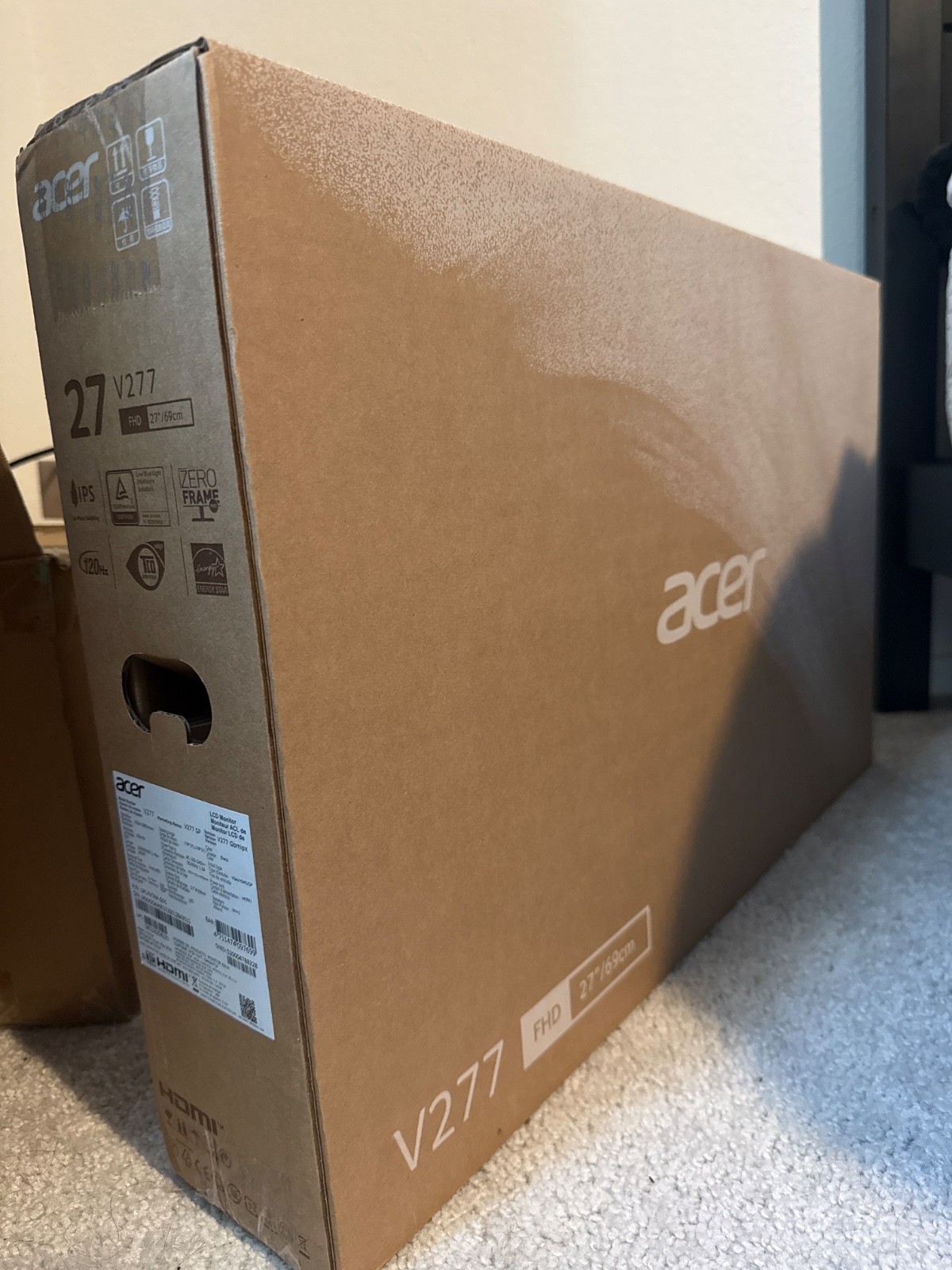 Acer V277 27 inch Widescreen IPS LED Monitor