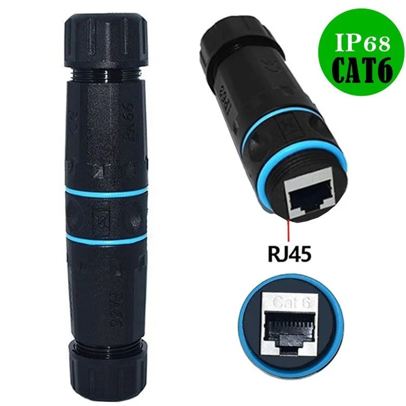 5x CAT6 RJ45 Outdoor Waterproof Shielded Network Ethernet Cable Extender Coupler
