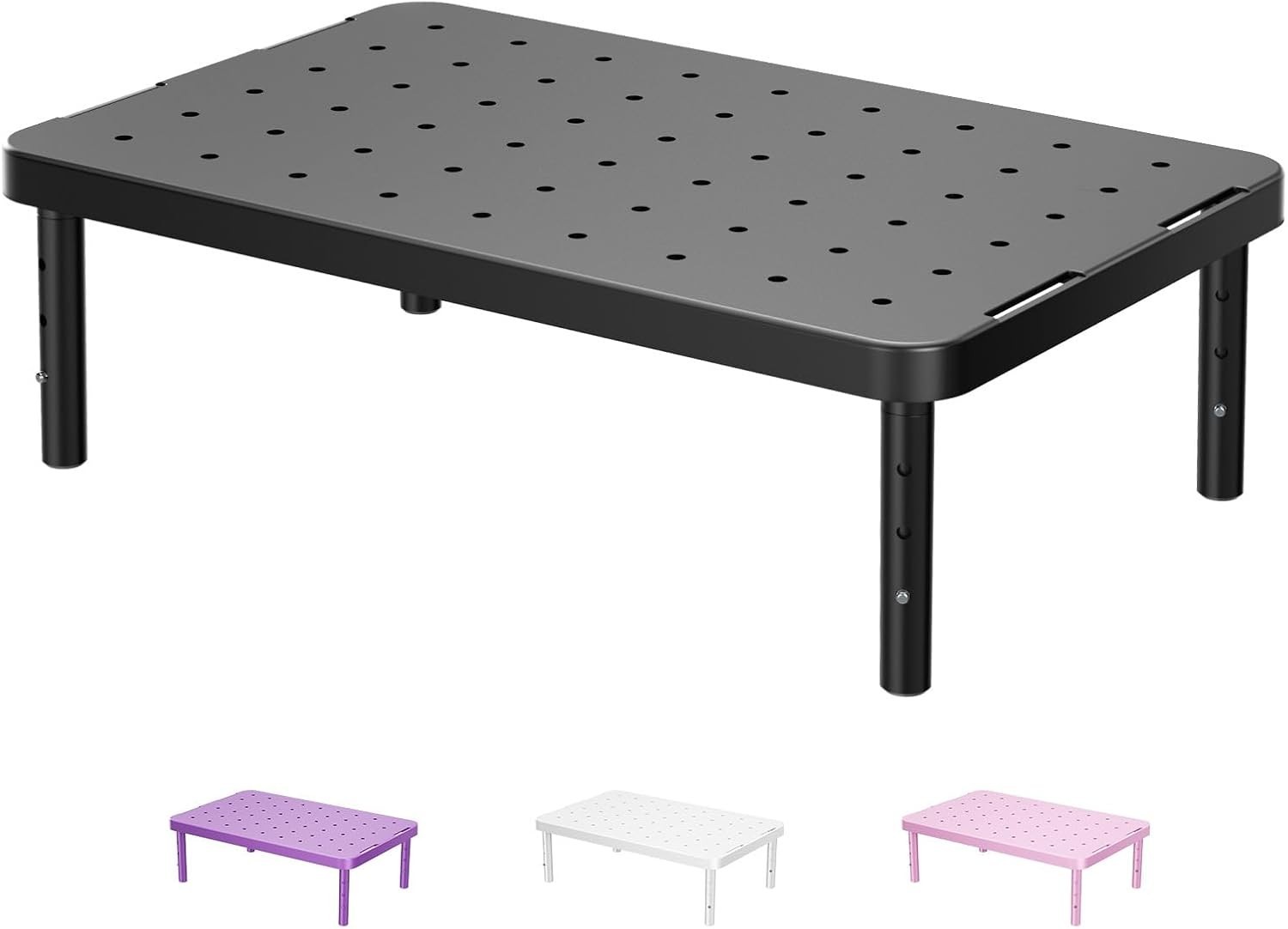 WALI Computer Monitor Stand for Desk, Adjustable Laptop Riser, Desk Monitor Stan