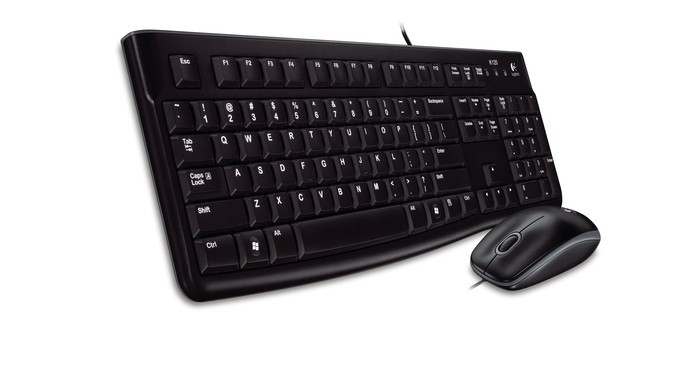 Logitech MK120 (920-002565) Combo de Teclado y Ratón con Cable, QWERTY Español
