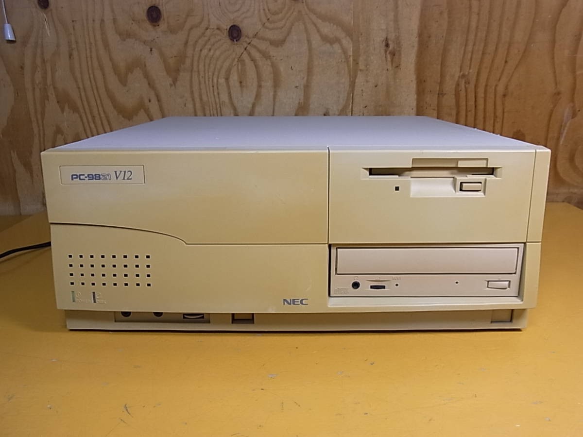 NEC PC-9821V12/S7RA CD HDD FD MSDOS 6.2 with power cord F/S 100V A/581 Japan
