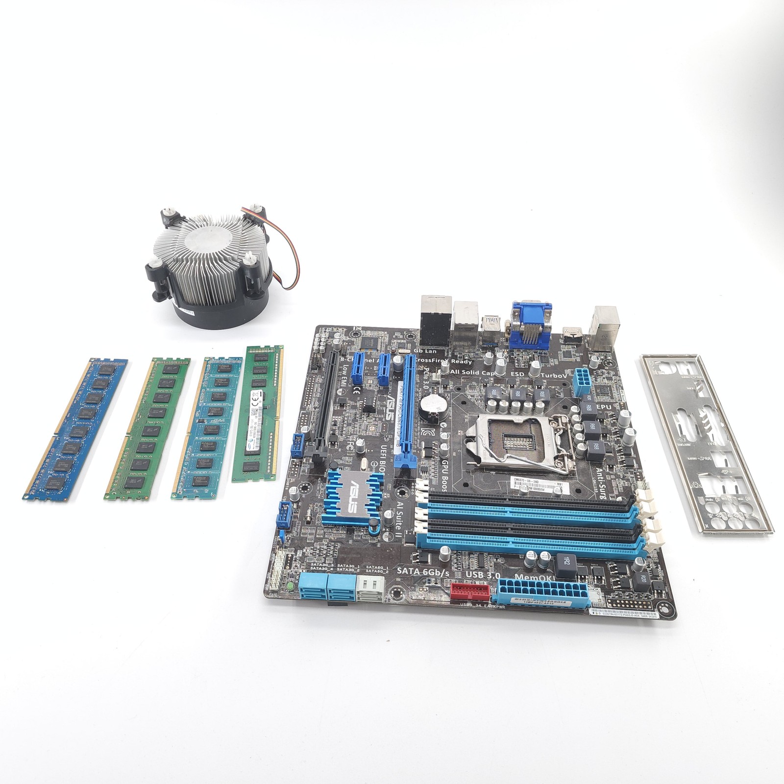 Asus P8H77-M Pro Intel H77 LGA 1155 Micro ATX Motherboard, 16GB RAM, Fan