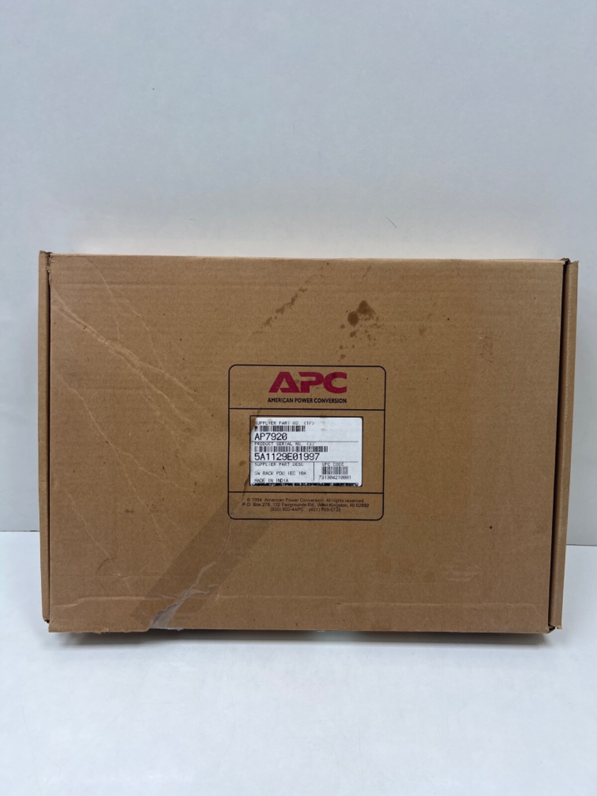 APC AP7920 SW RACK RDU IEC 10A