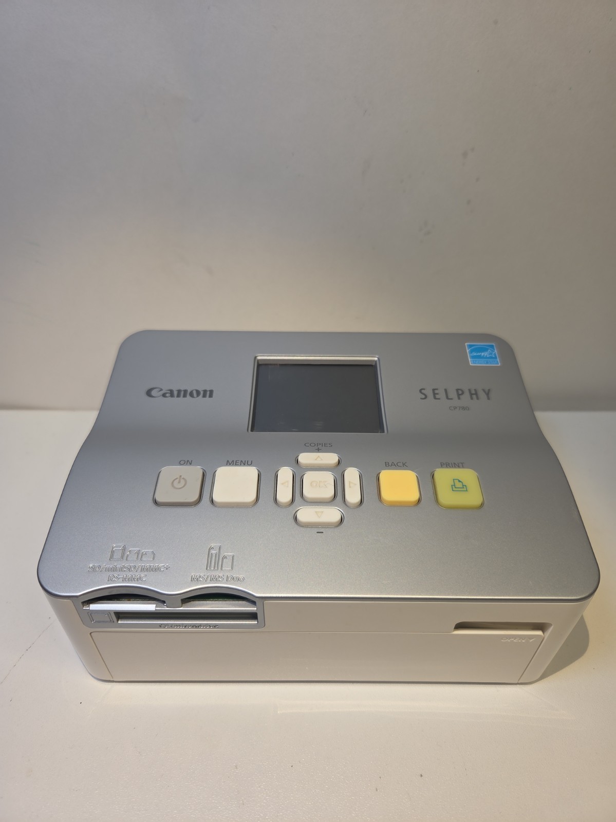 Canon SELPHY CP780 Compact Photo Printer Power On Tested NO Power Adapter