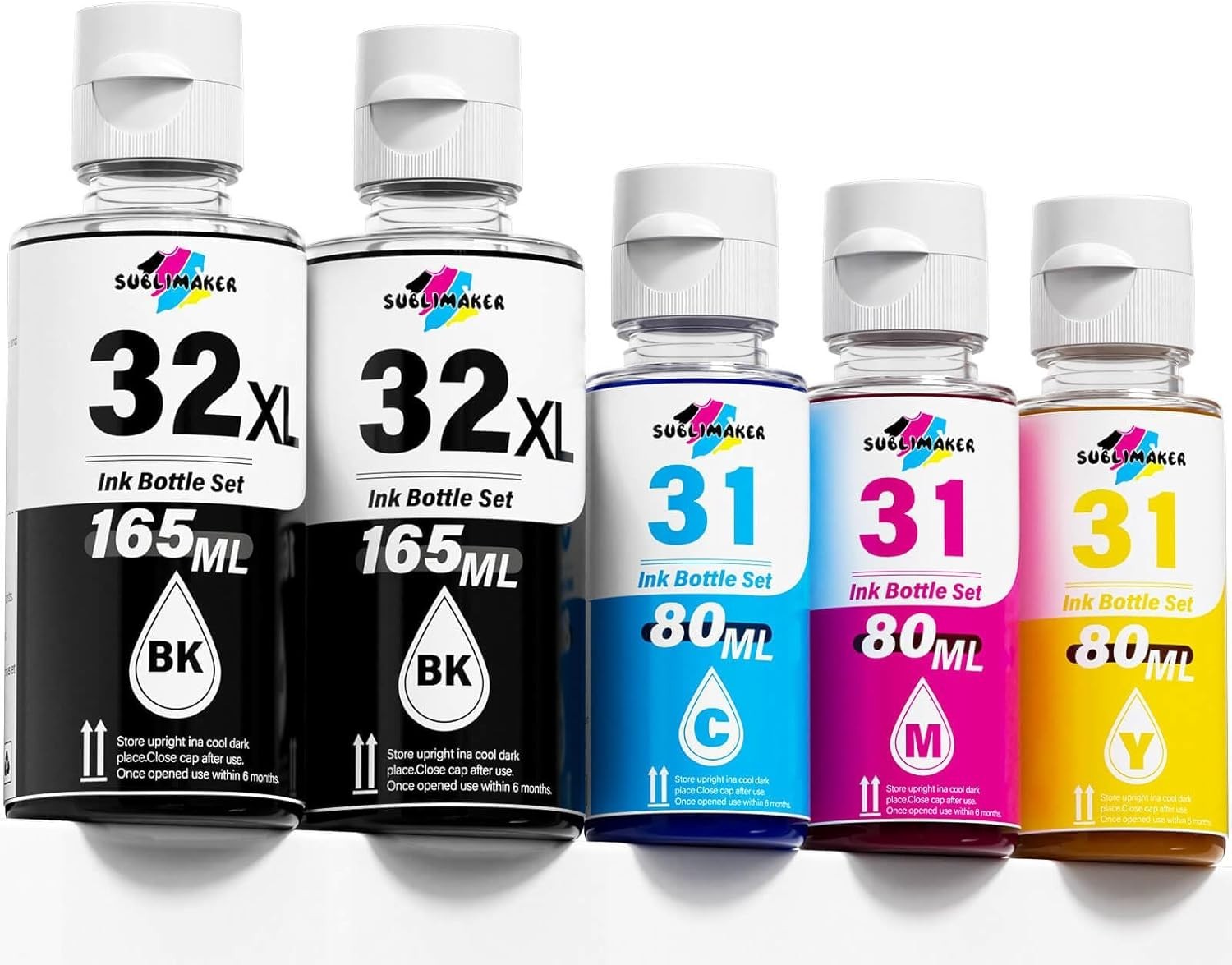 31 Ink Bottle Set Compatible For HP 32XL Black Ink Bottle Replacement For HP