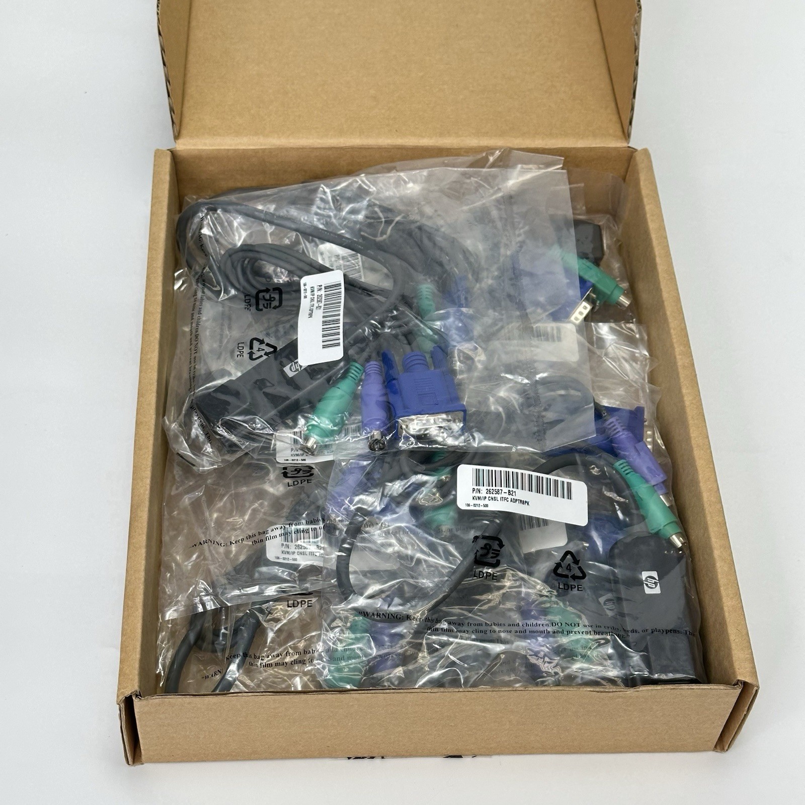 Lot of 64 NEW HP KVM IP Console Interface Adapter Video USB PS/2 262587-B21
