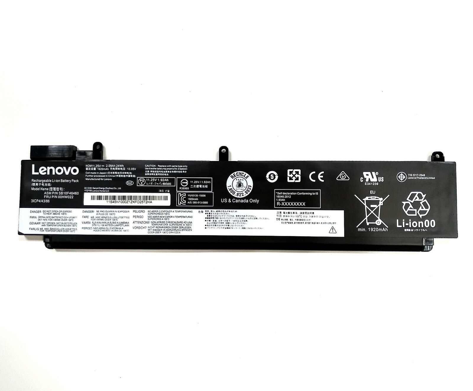 Genuine 00HW022 00HW023 Battery for Lenovo ThankPad SB10F46460T460s T470s OEM