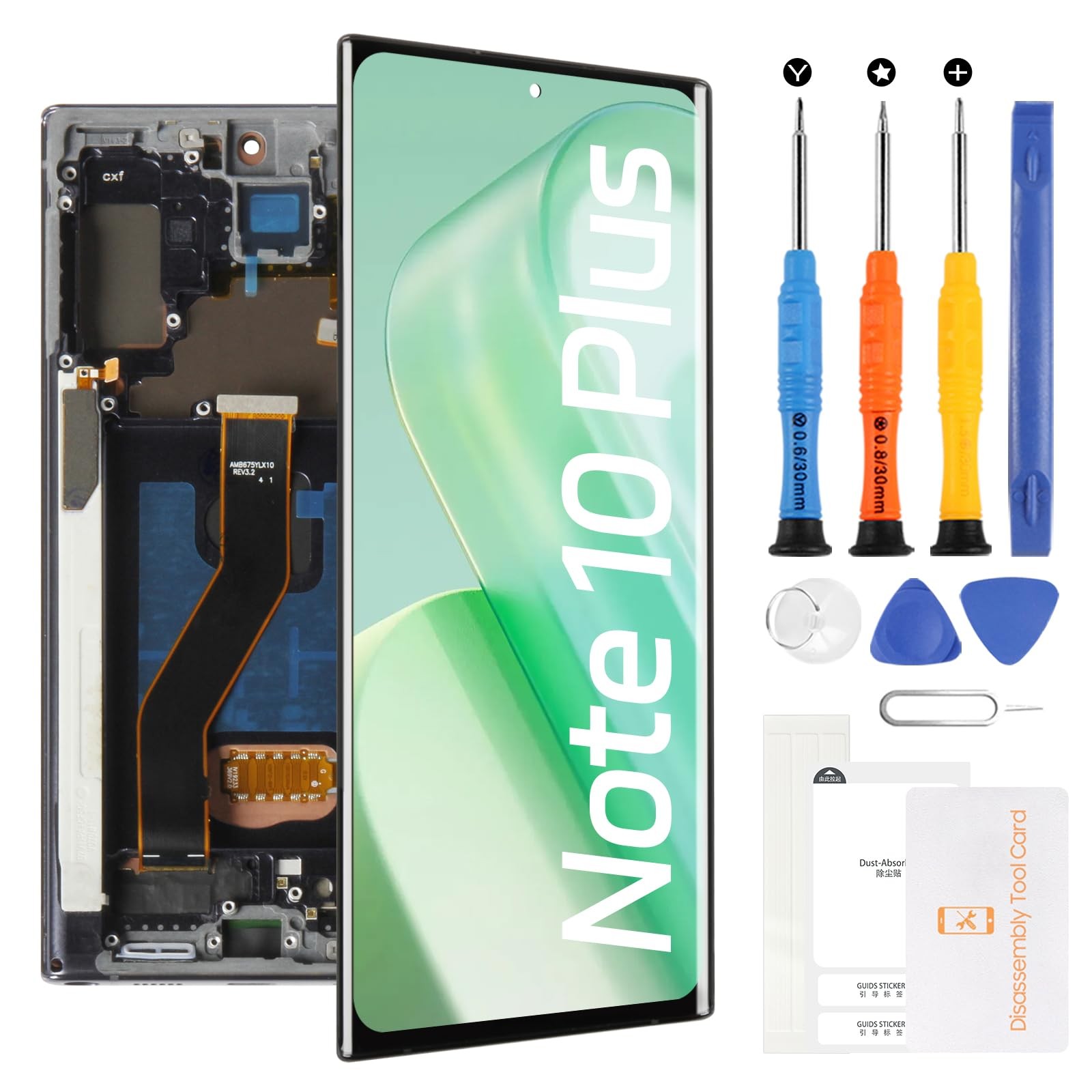 Screen Replacement for Samsung Galaxy Note 10 Plus SM-N975 SM-N976 6.8" Black