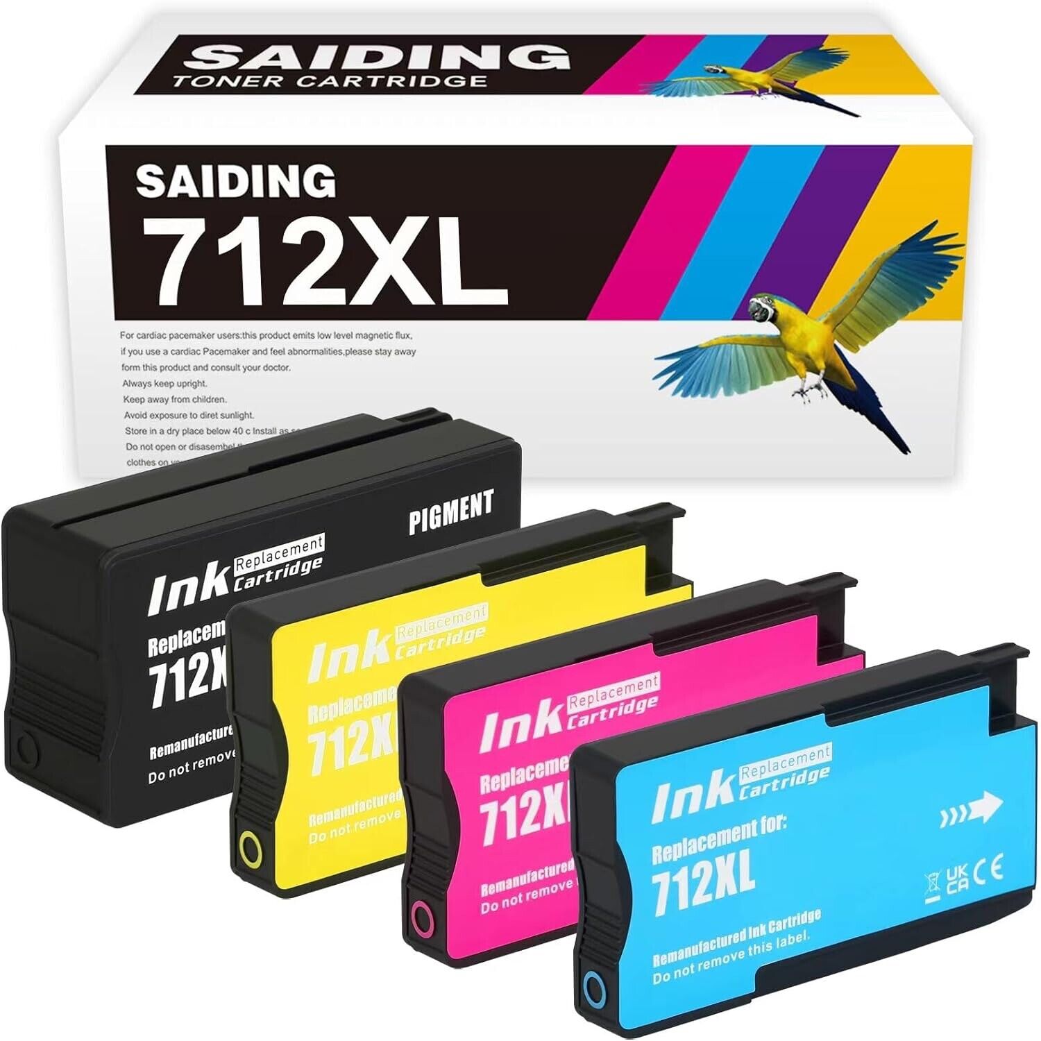 712XL Ink Cartridge for HP for DesignJet T210 T230 T250 T630 T630 T650 T650