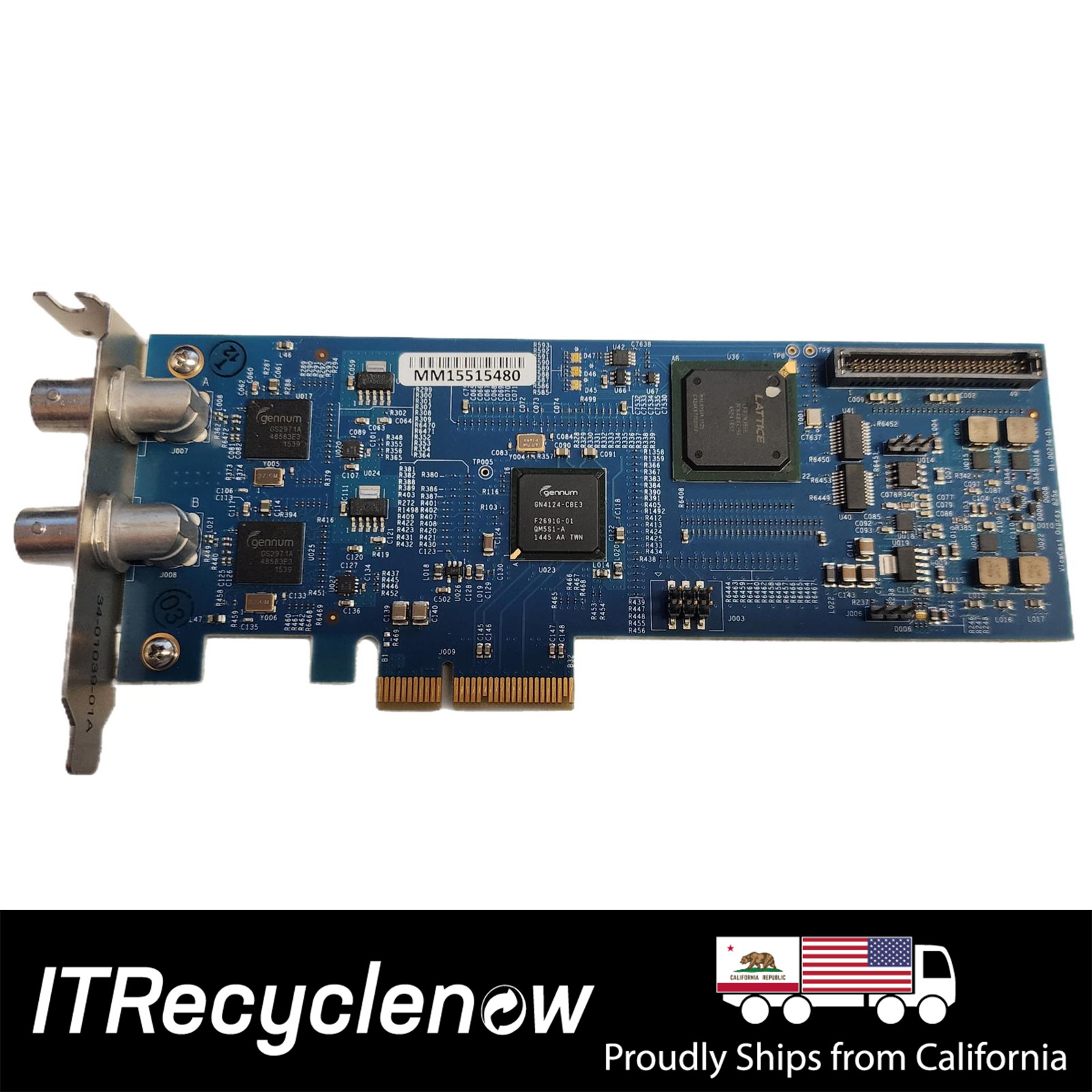 Osprey 825e RoHS Dual Channel Video Capture Card Board Module 91-00274-03 Rev B