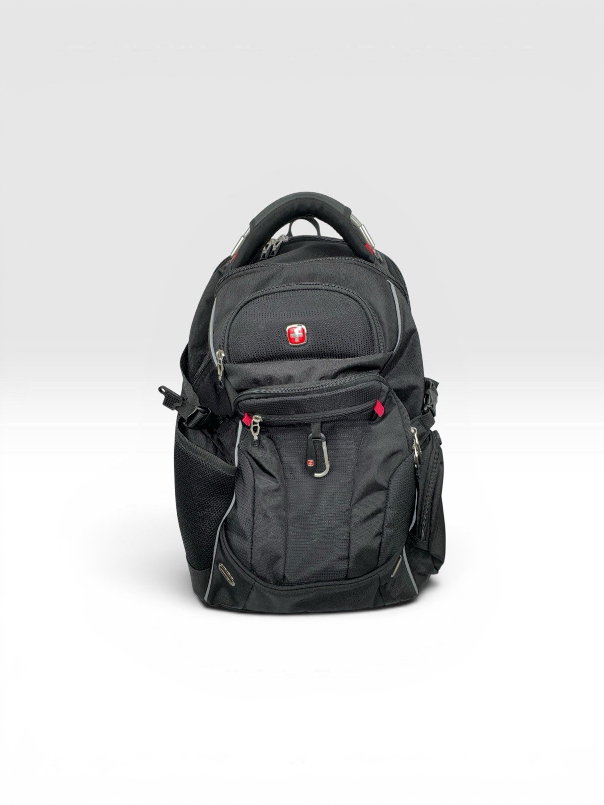 SWISSGEAR 6752 ScanSmart Airflow Laptop Tablet iPad Backpack Black Red USED