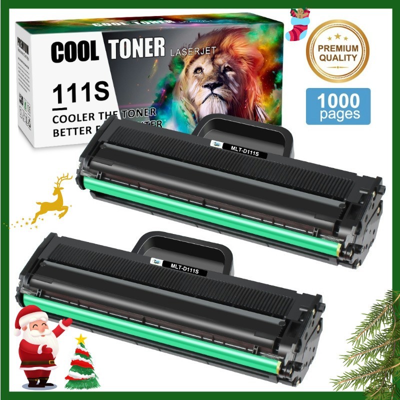 2 Pack MLT-D111S 111S Toner Cartridge For Samsung Xpress M2070FW M2070W M2020W