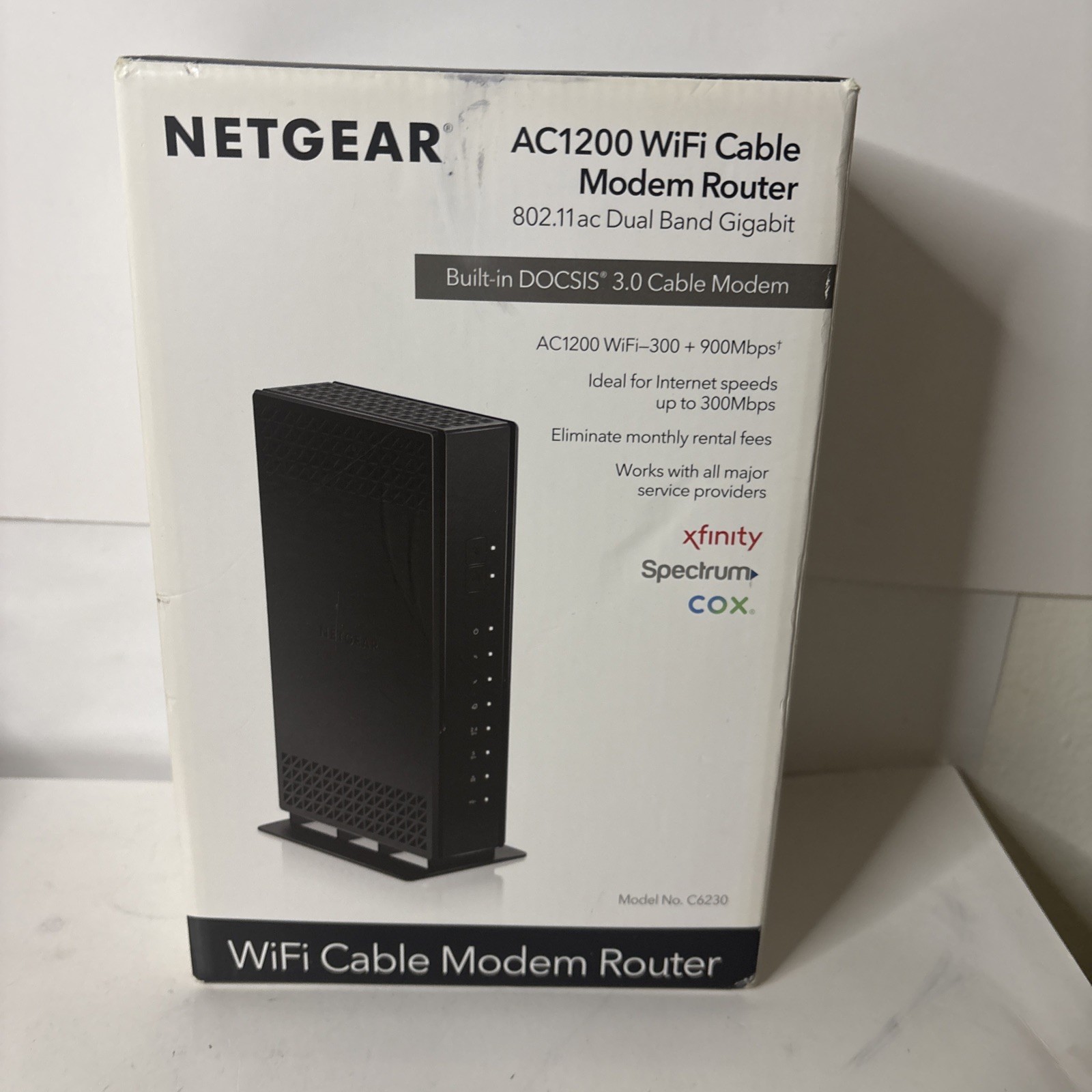 Netgear DOCSIS 3.0 1.2Gbps Two-in-one Cable Modem + WiFi Router C6230-100NAS New