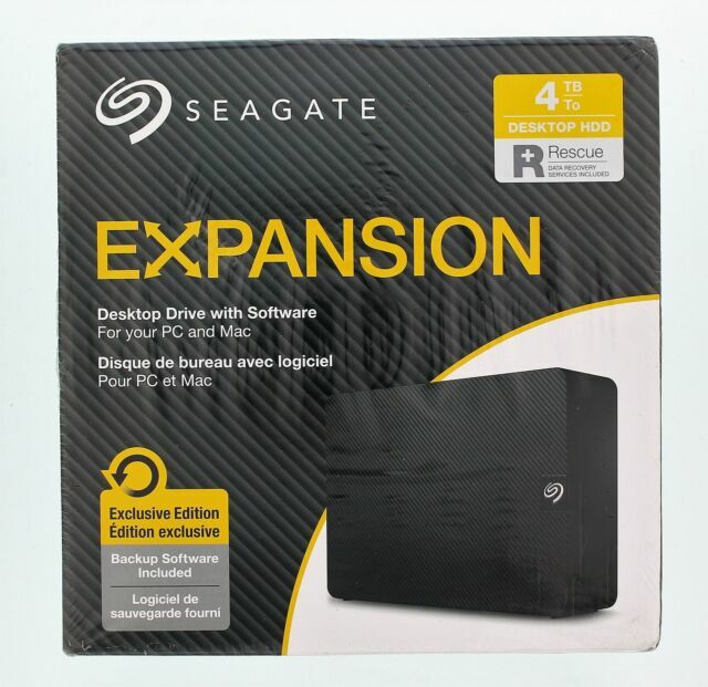 Seagate Expansion Desktop 4TB HDD External Hard Drive Stkr4000400 NEW/SEALED