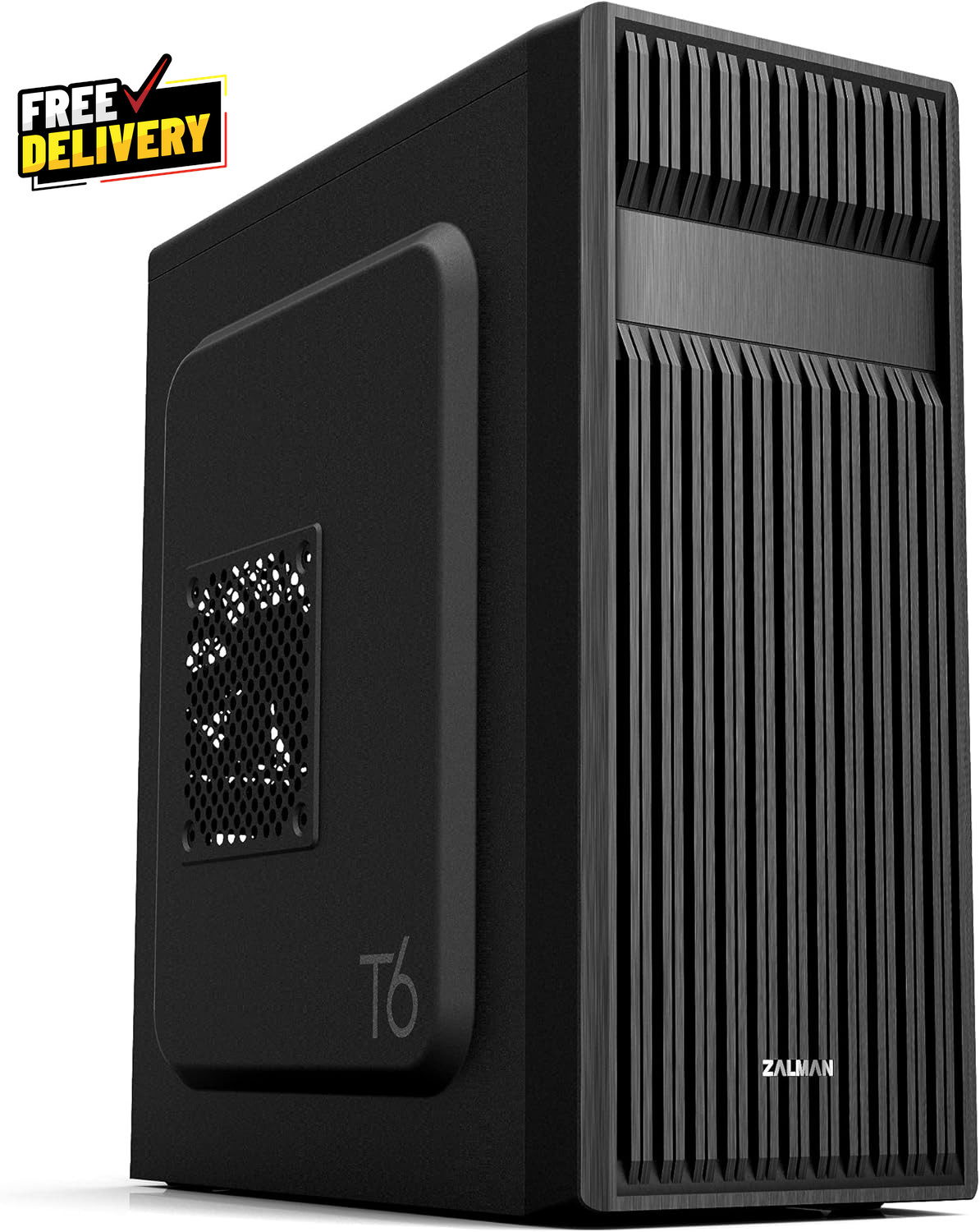 T6 ATX Mid Tower Computer PC Case Pre-Installed 120Mm Fan 5.25 ODD, USB 3.0, P..