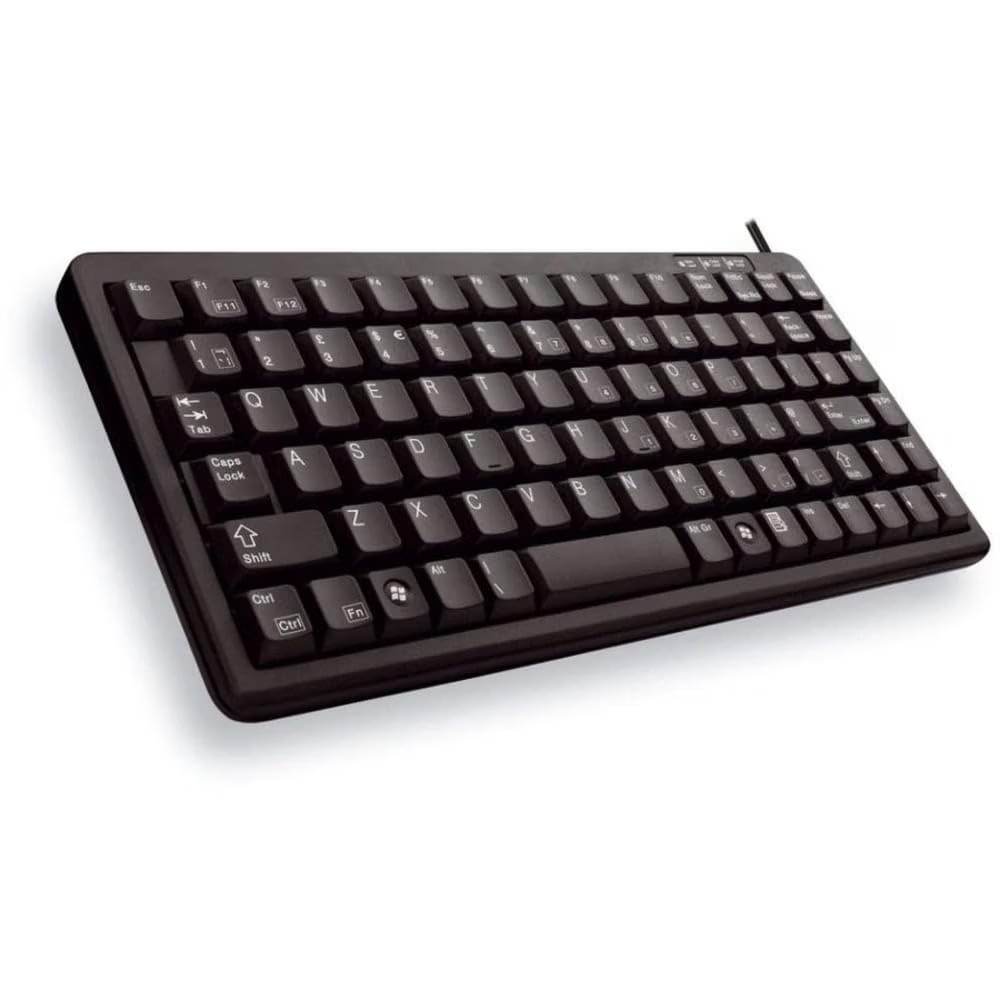Cherry G84-4100LCAUS-2 Compact Wired Keyboard - PS/2, USB, Black NEW