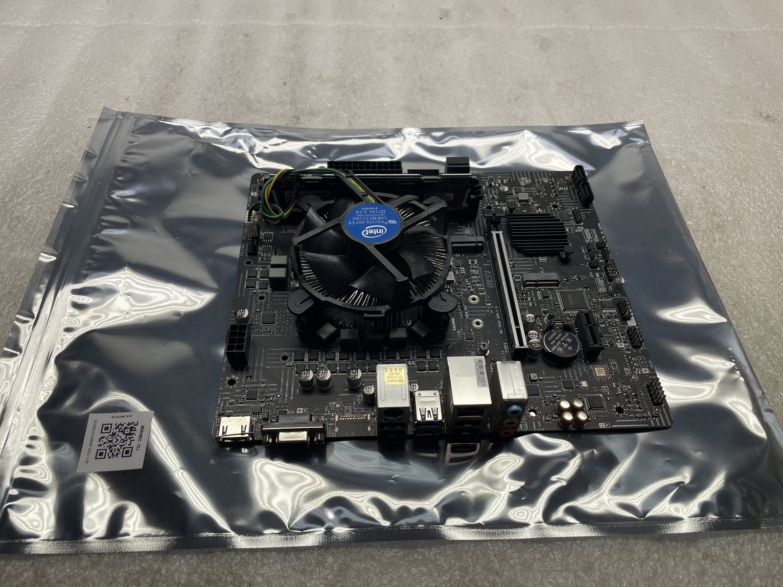MSI H510M-A Pro mATX Motherboard Core i3-10100 3.6GHz 8GB DDR4 RAM NO IO SHIELD