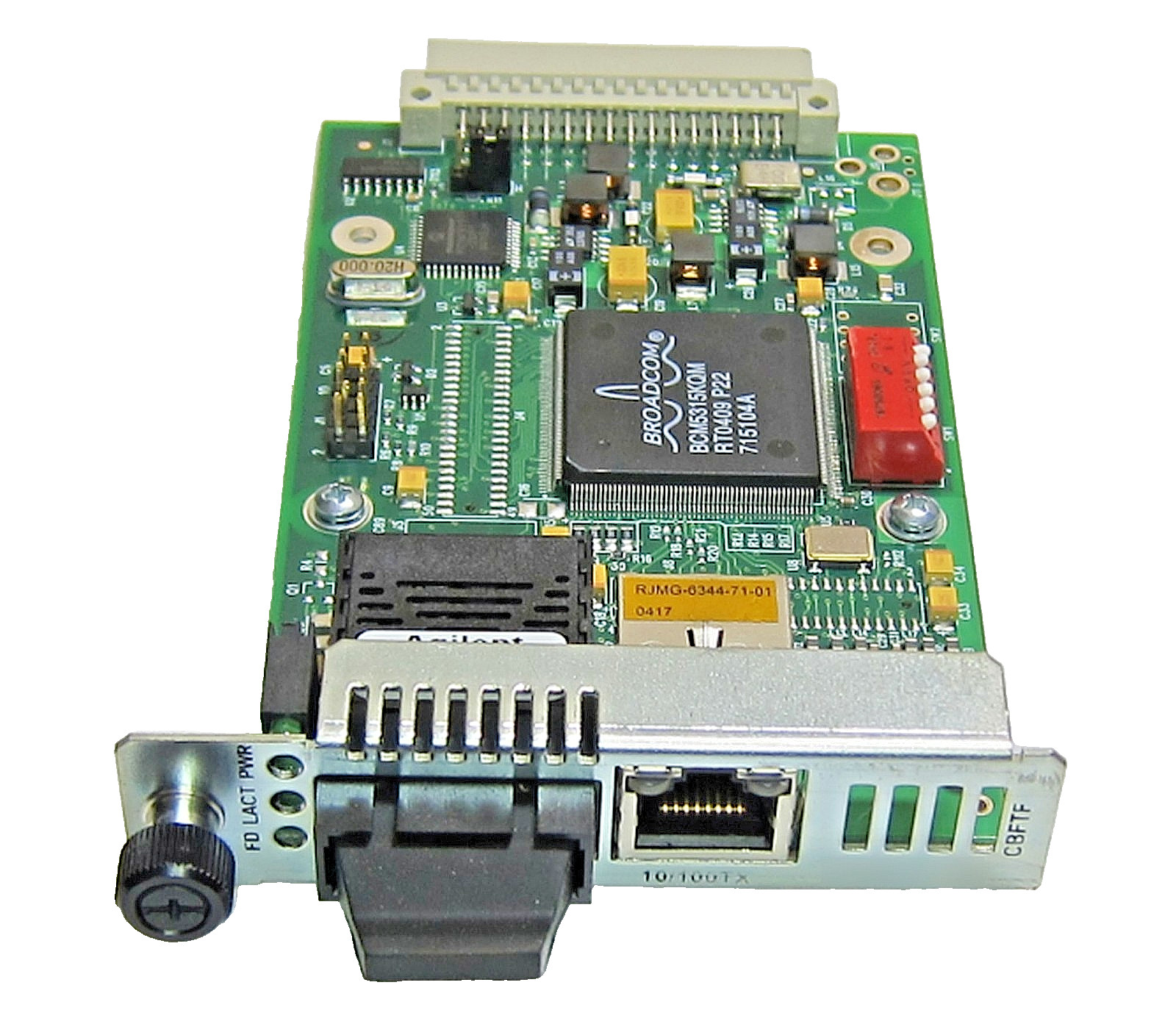 Transition Networks CBFTF1013-100 Rev.J 10/100 Fiber Media Converter Adapter