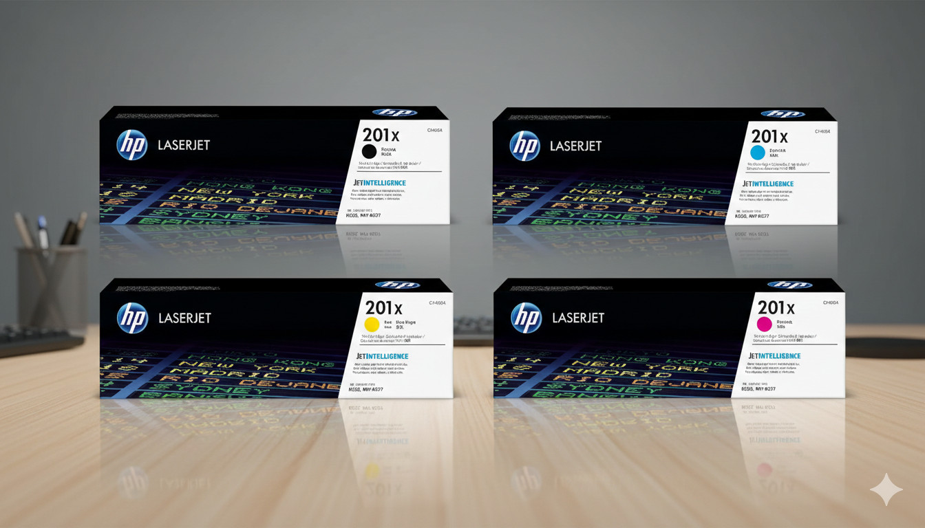 HP 201X High Yield 4-Pack Original LaserJet Toner Cartridge Sealed Box