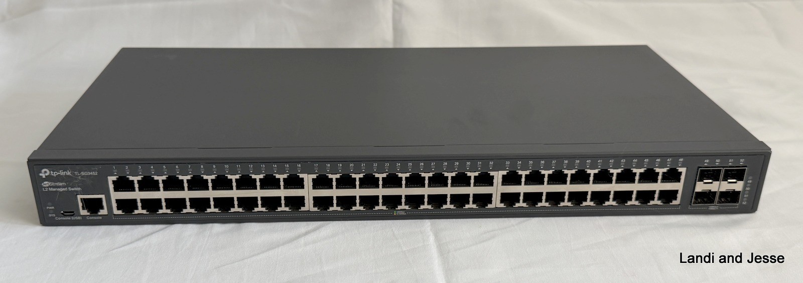 TP-LINK JetStream 48-Port Gigabit L2 Managed Switch with 4 SFP Slots TL-SG3452