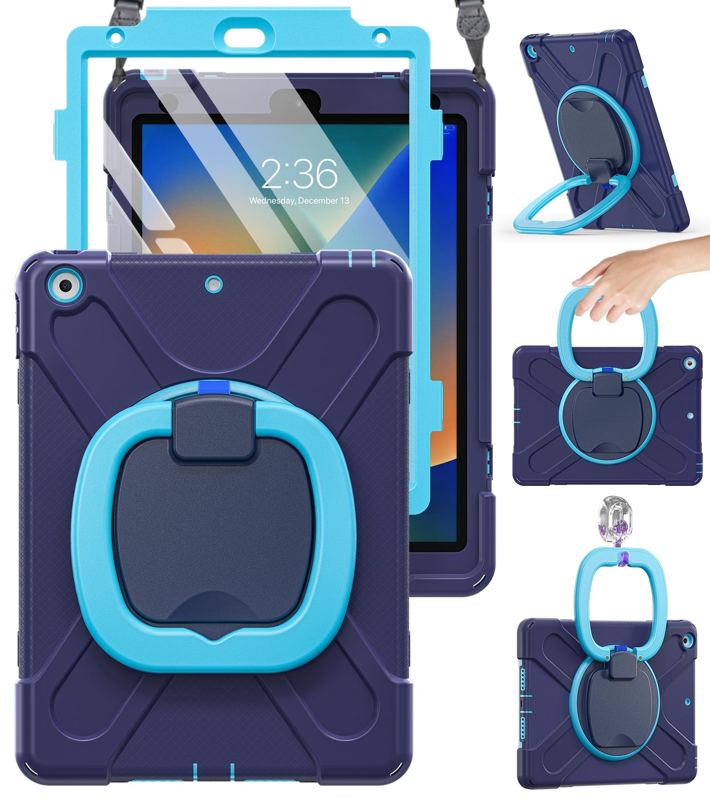 BRAECN for iPad 9th/8th/7th Generation 10.2", A01-Navy Blue