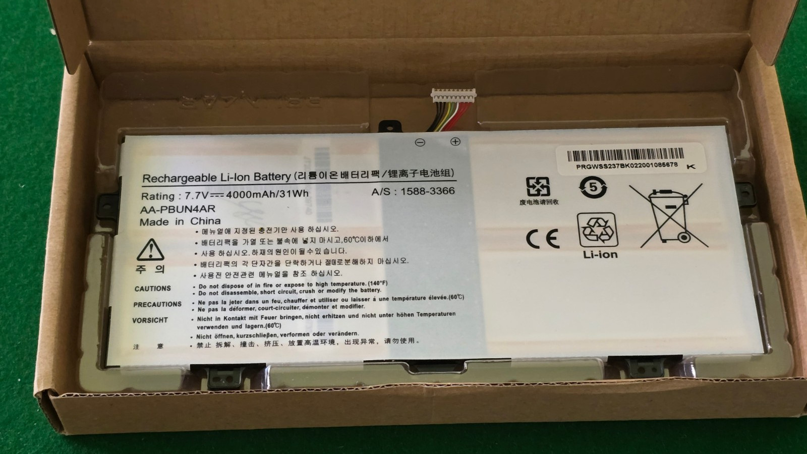 New AA-PBUN4AR Battery for Samsung NP940X3L NP940X3L-K02CN NP900X5L NT900X5H NIB