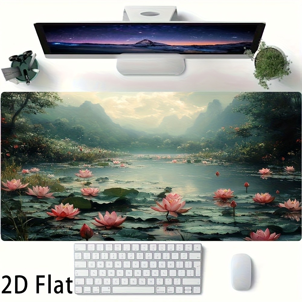 1pc 1pcs Non-Slip Rectangular Gaming Mouse Pad & Desk Suitable for E-Sports, F