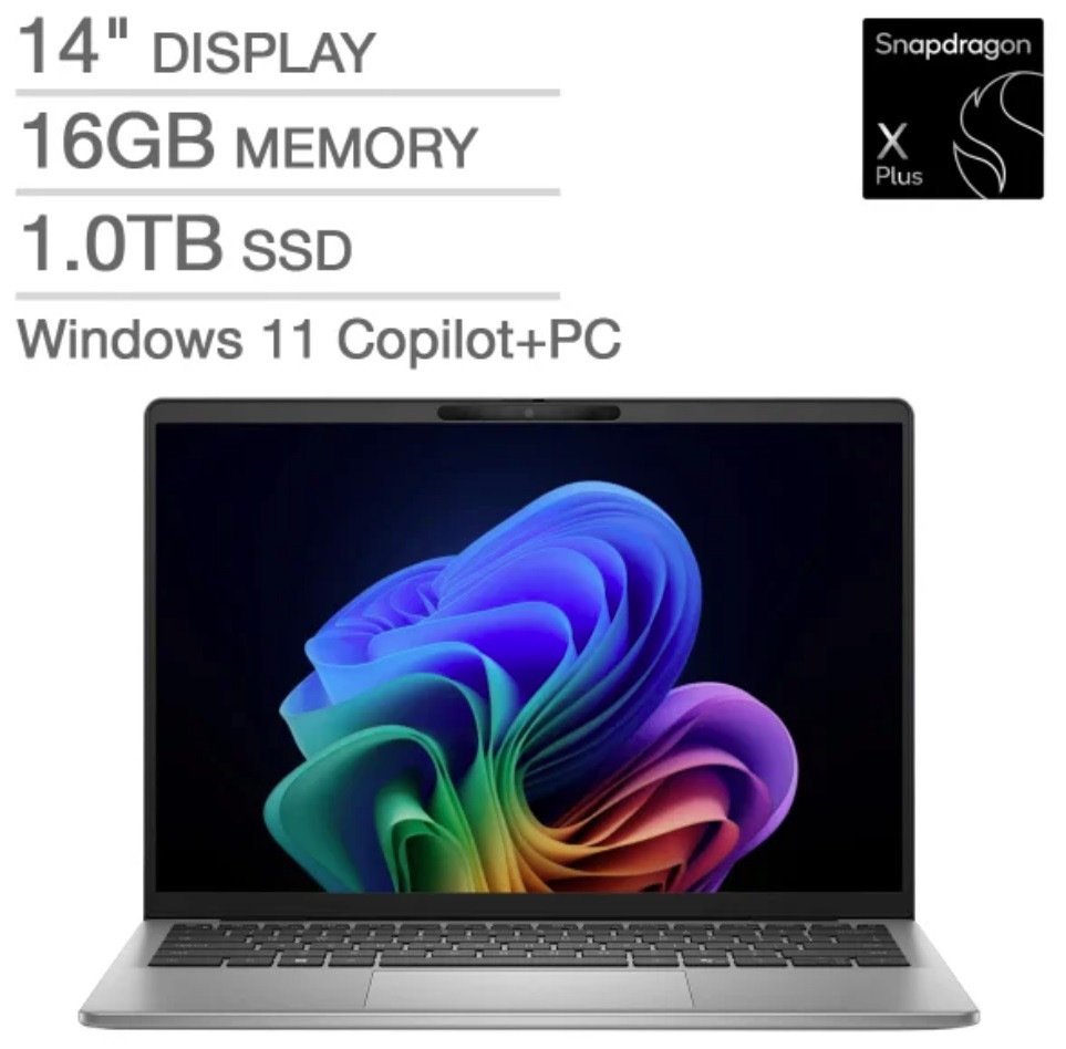 Dell 14 5441 14" WUXGA Snapdragon X Plus 16GB 1TB SSD W11H Copilot+PC
