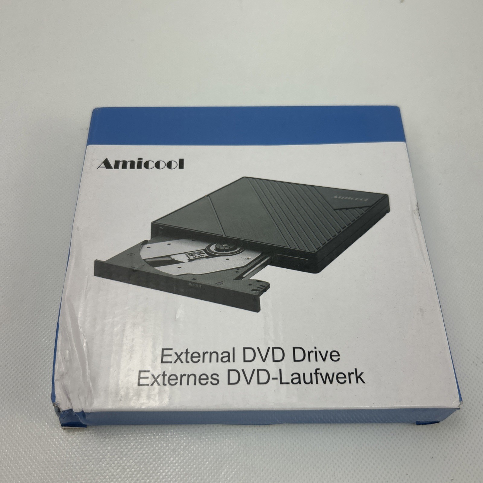 Amicool External DVD Drive USB 3.0 USB C CD Burner CD/DVD +/-RW Optical Drive
