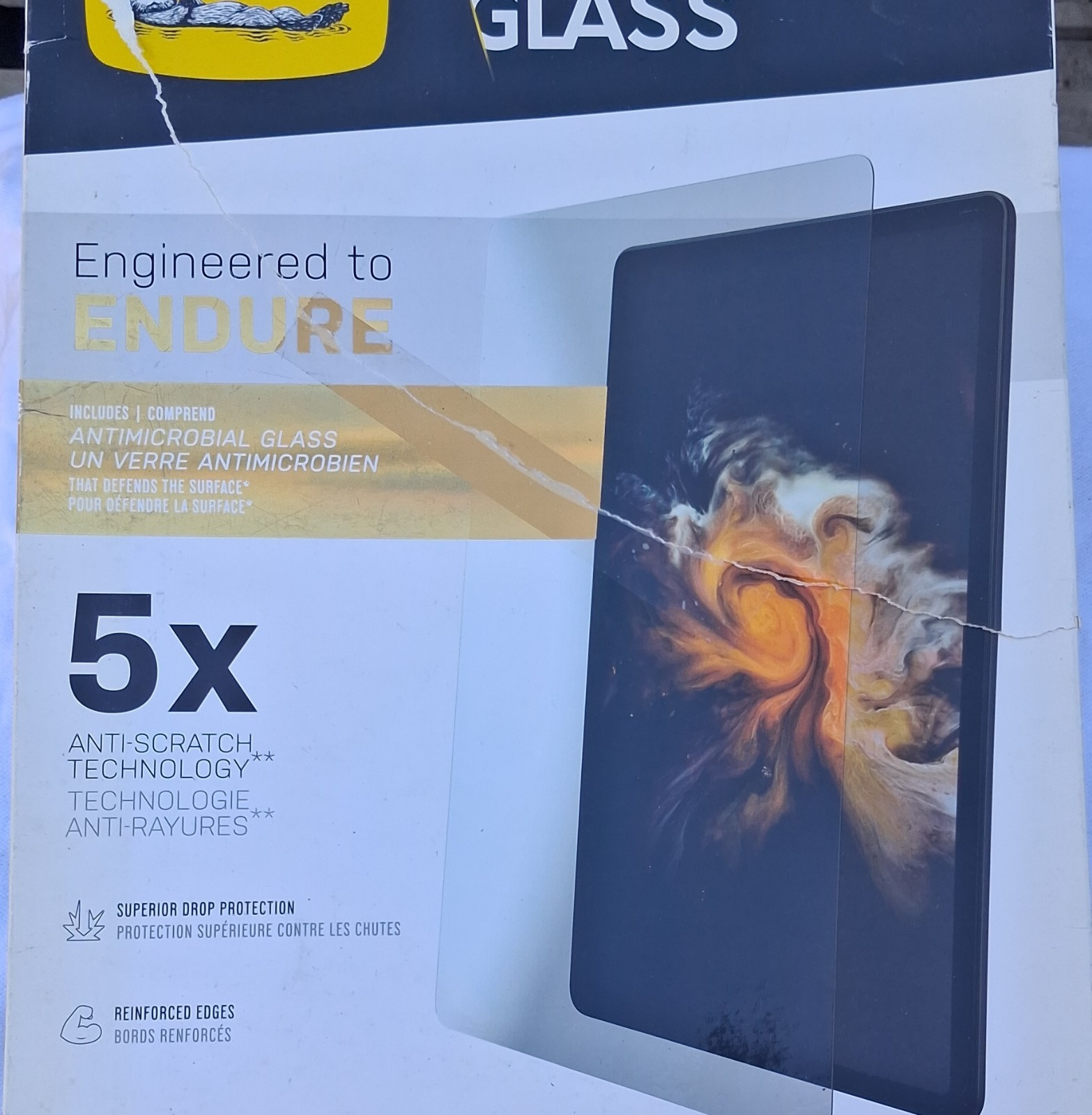 OtterBox Amplify Glass Clear Glass Screen Protector Anti-Scratch Antimicrobial