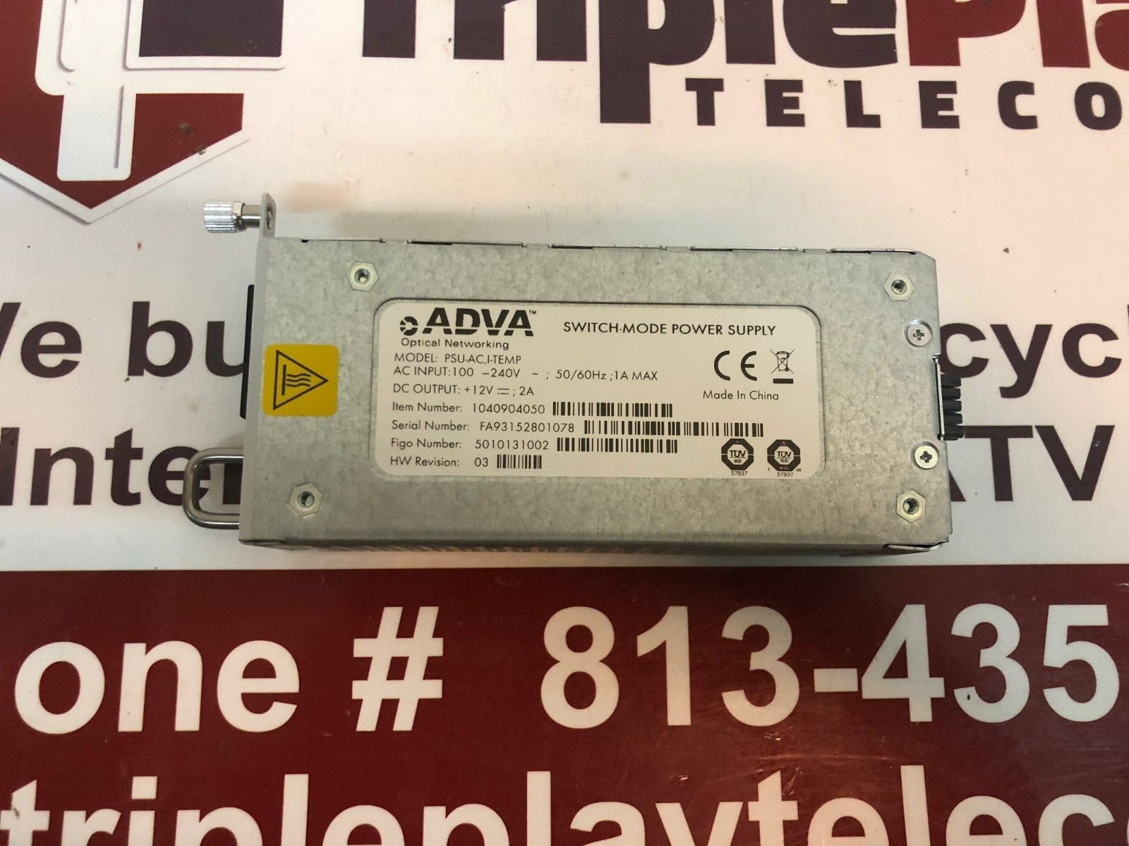 ADVA 1040904050 PSU-AC I-TEMP SWITCH-MODE POWER SUPPLY