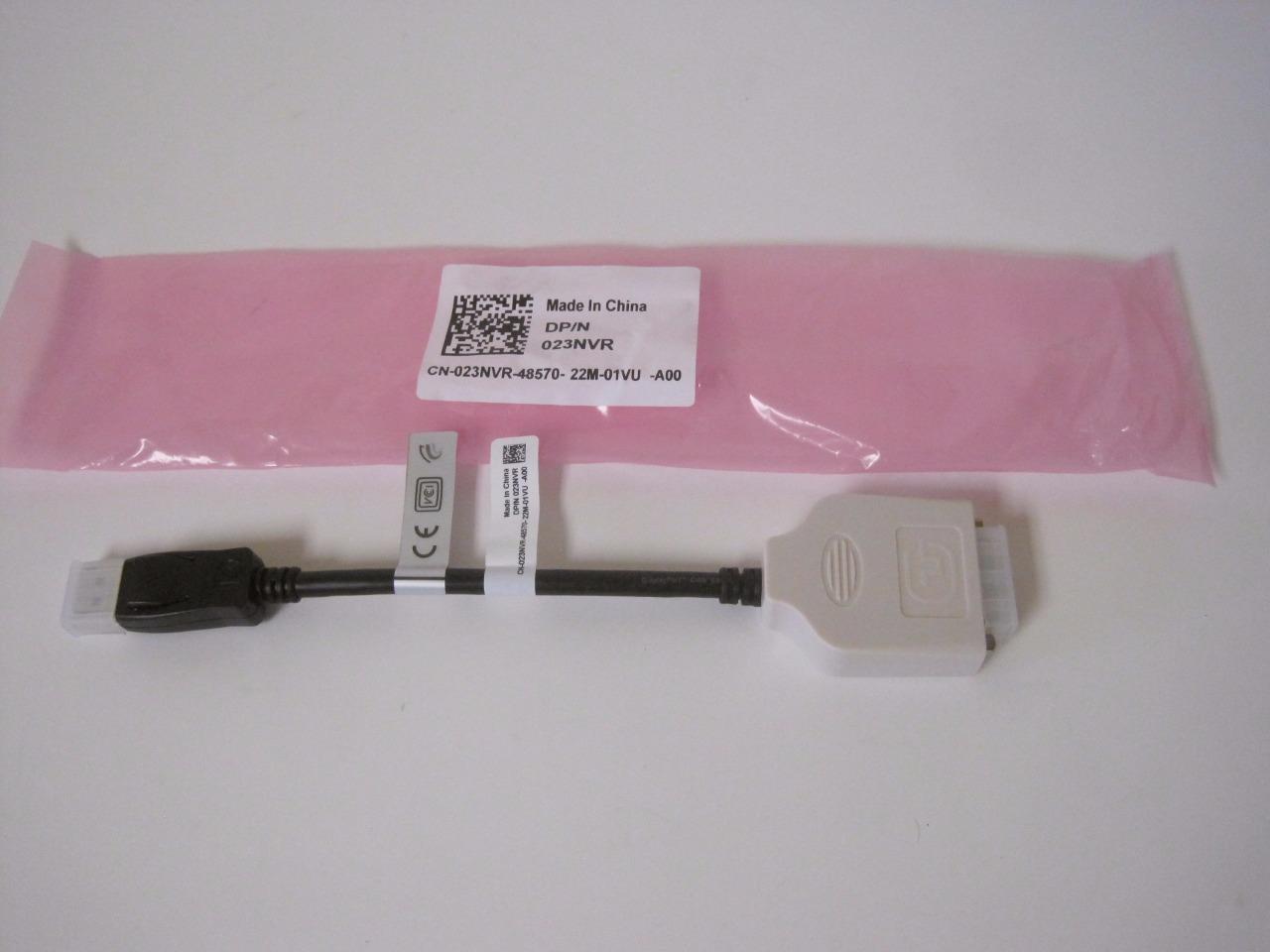 New Genuine Dell DisplayPort DP to DVI Video Adapter Connector P/N CN-023NVR