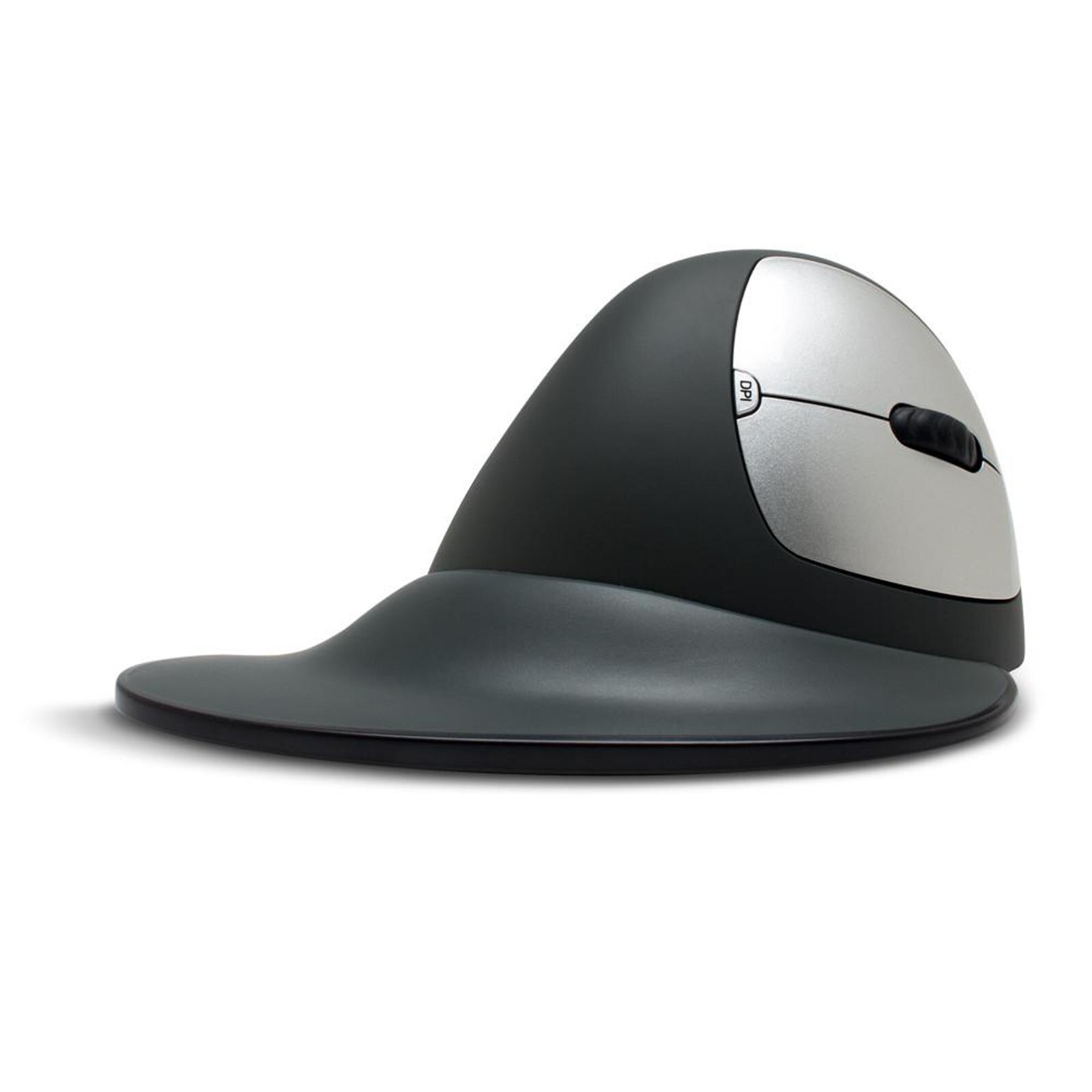 Goldtouch KOV-GSV-RMW Silver/Gray Wireless USB Right-Handed Semi-Vertical Mouse