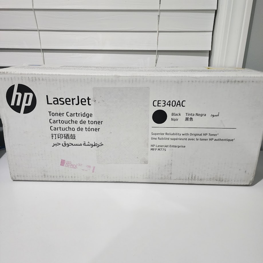 HP CE340AC 651 Black Toner Cartridge, LaserJet Enterprise 700 Color M775 Sealed